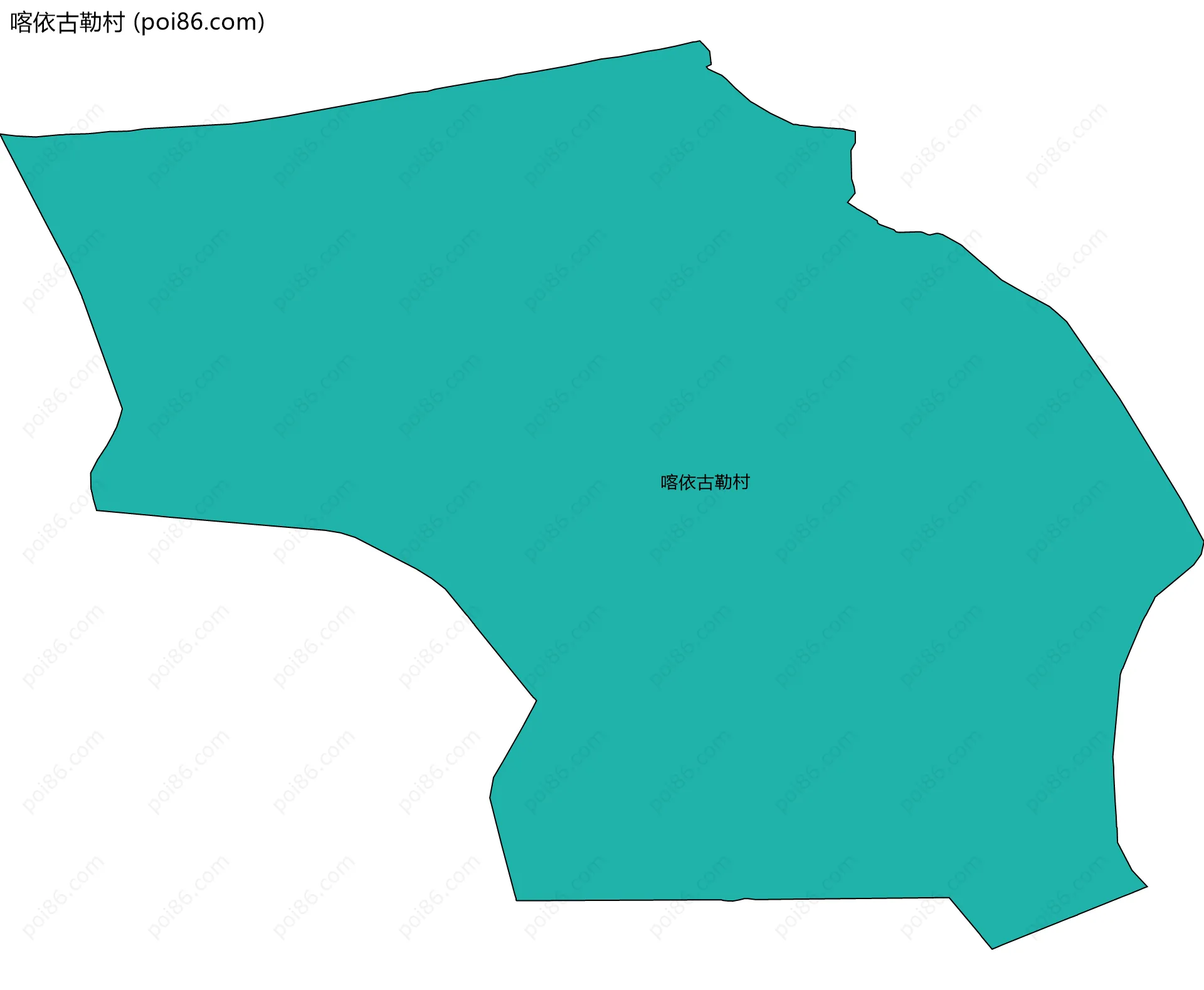喀依古勒村边界地图