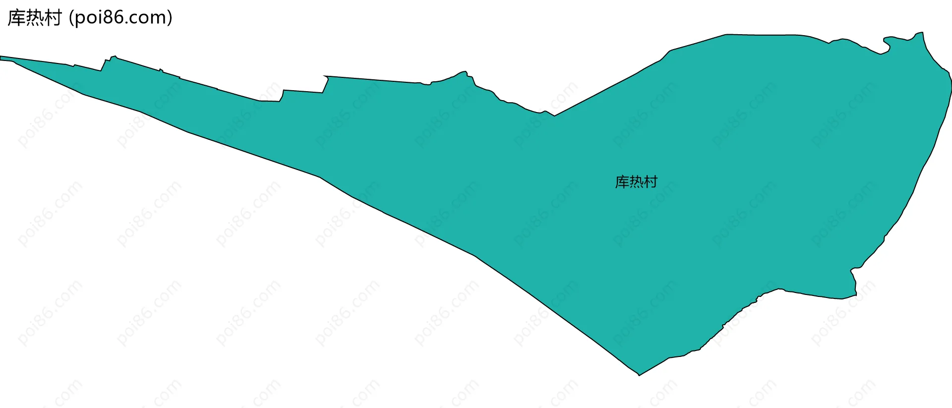 库热村边界地图