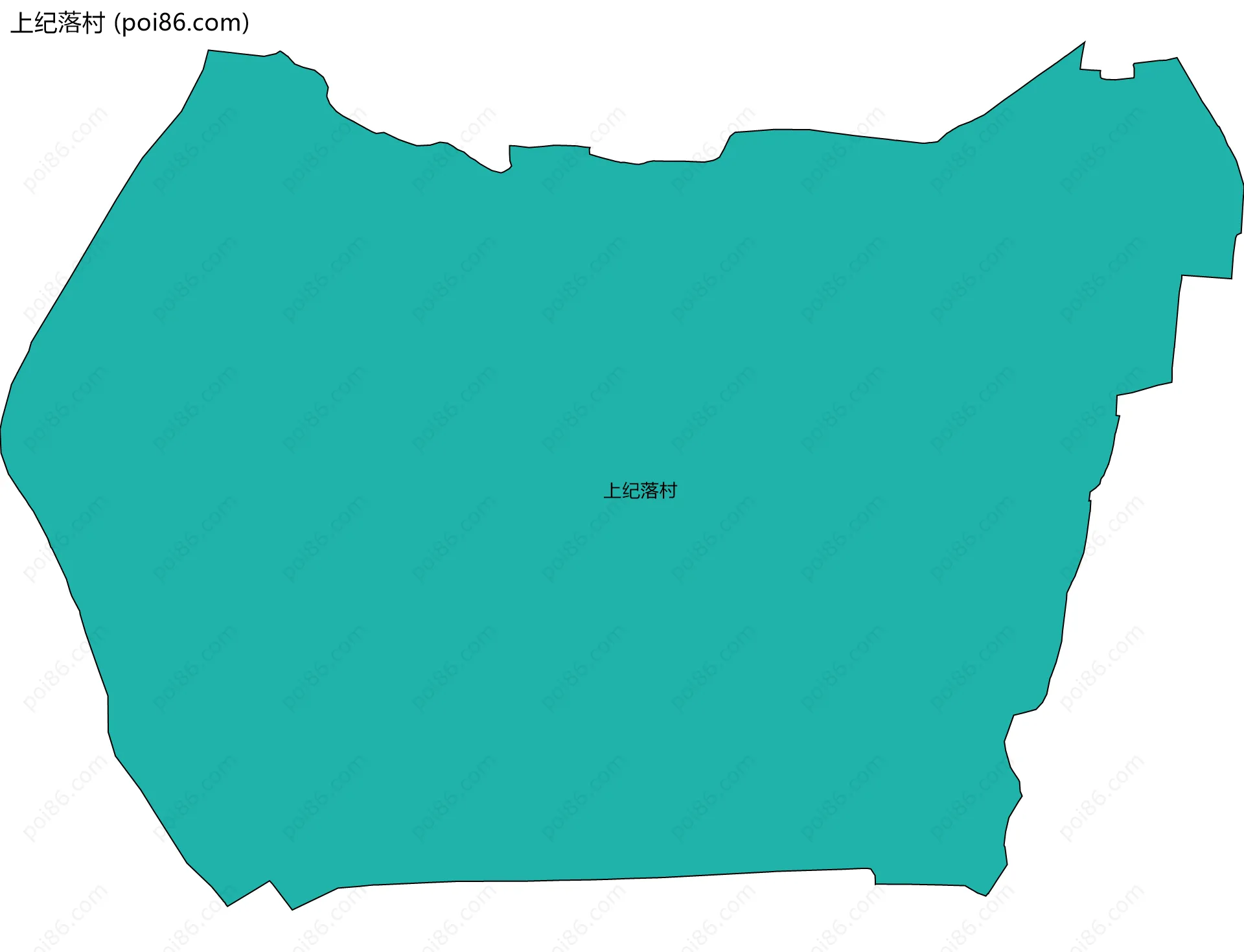 上纪落村边界地图