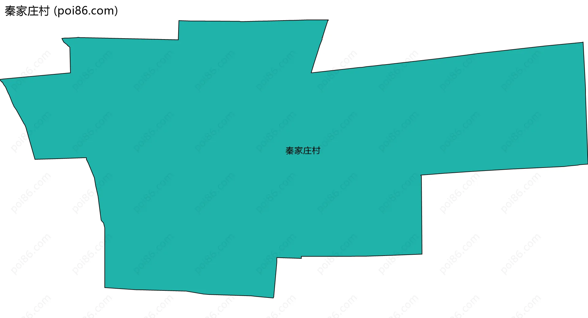 秦家庄村边界地图