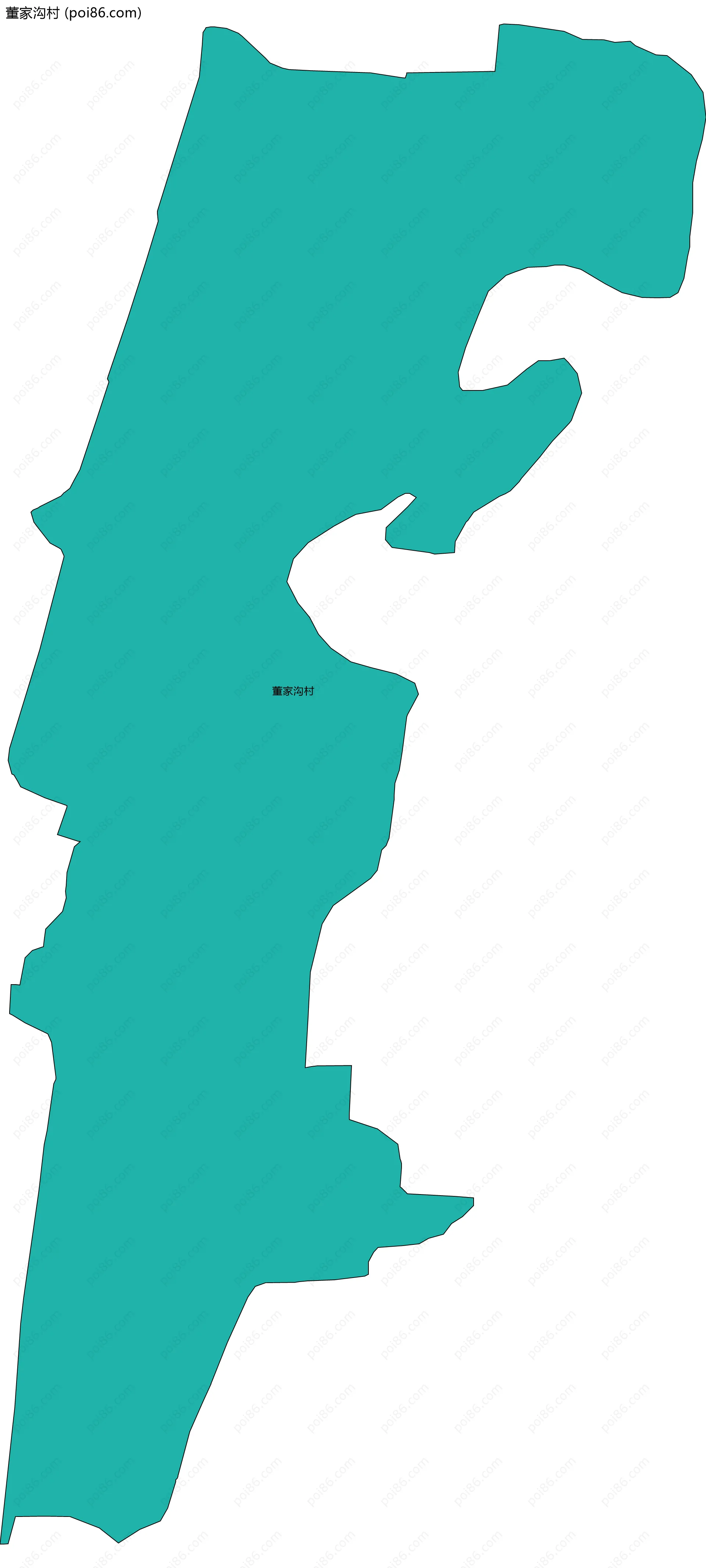 董家沟村边界地图