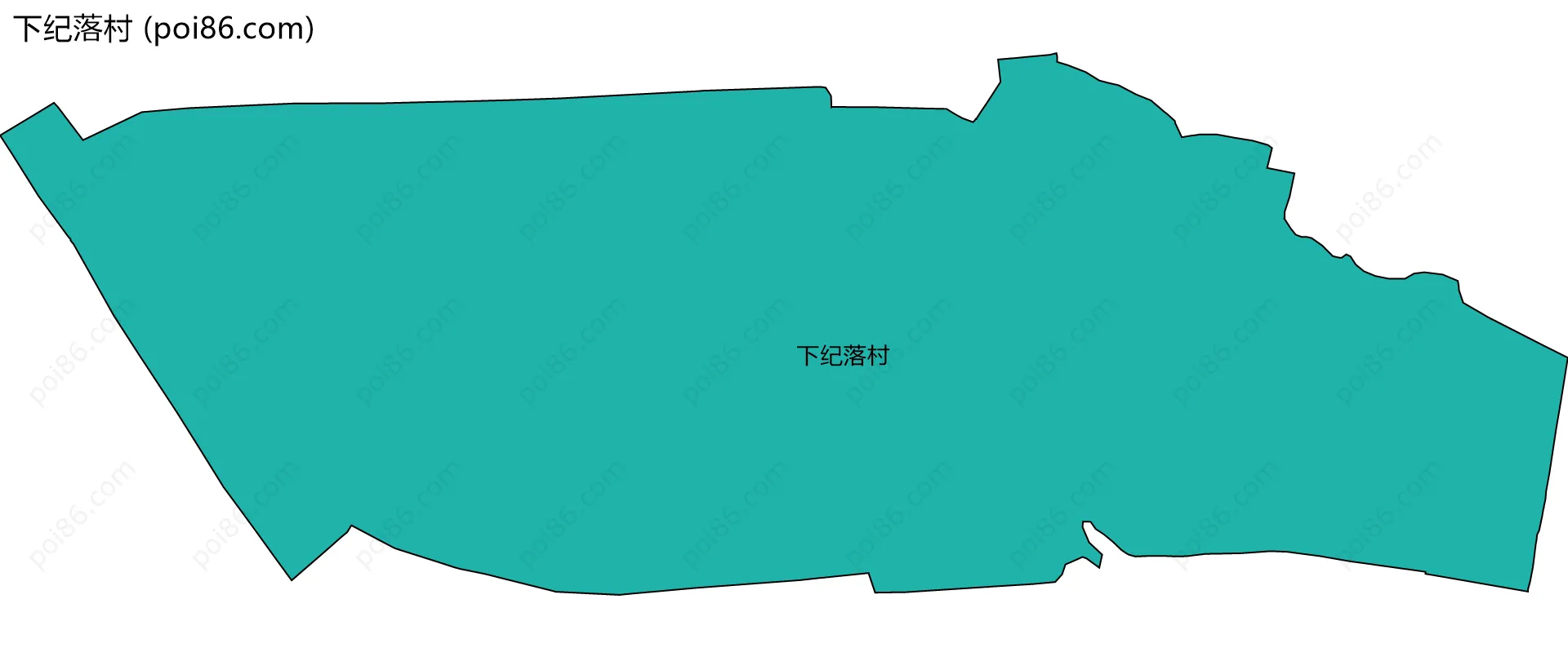 下纪落村边界地图