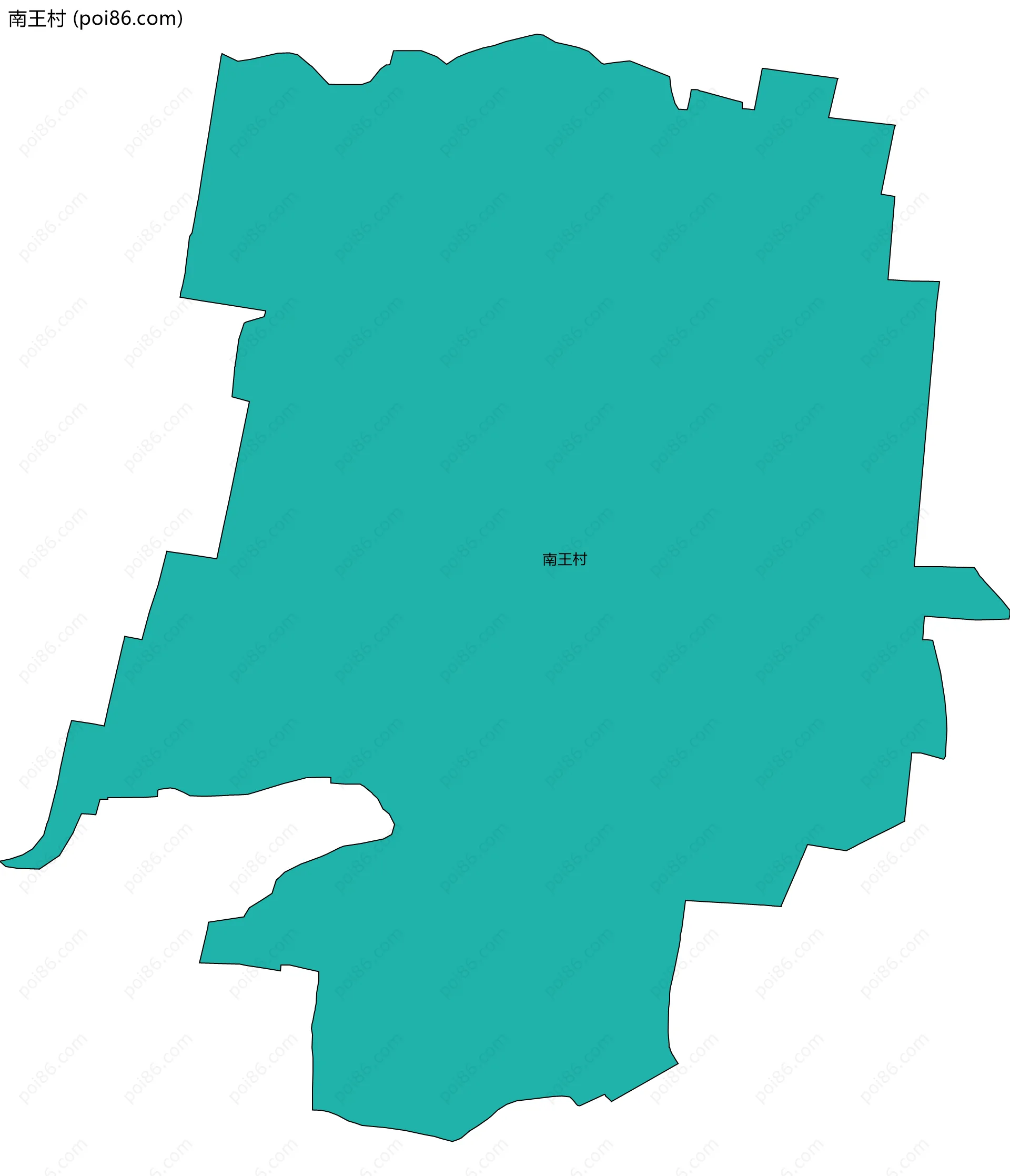 南王村边界地图