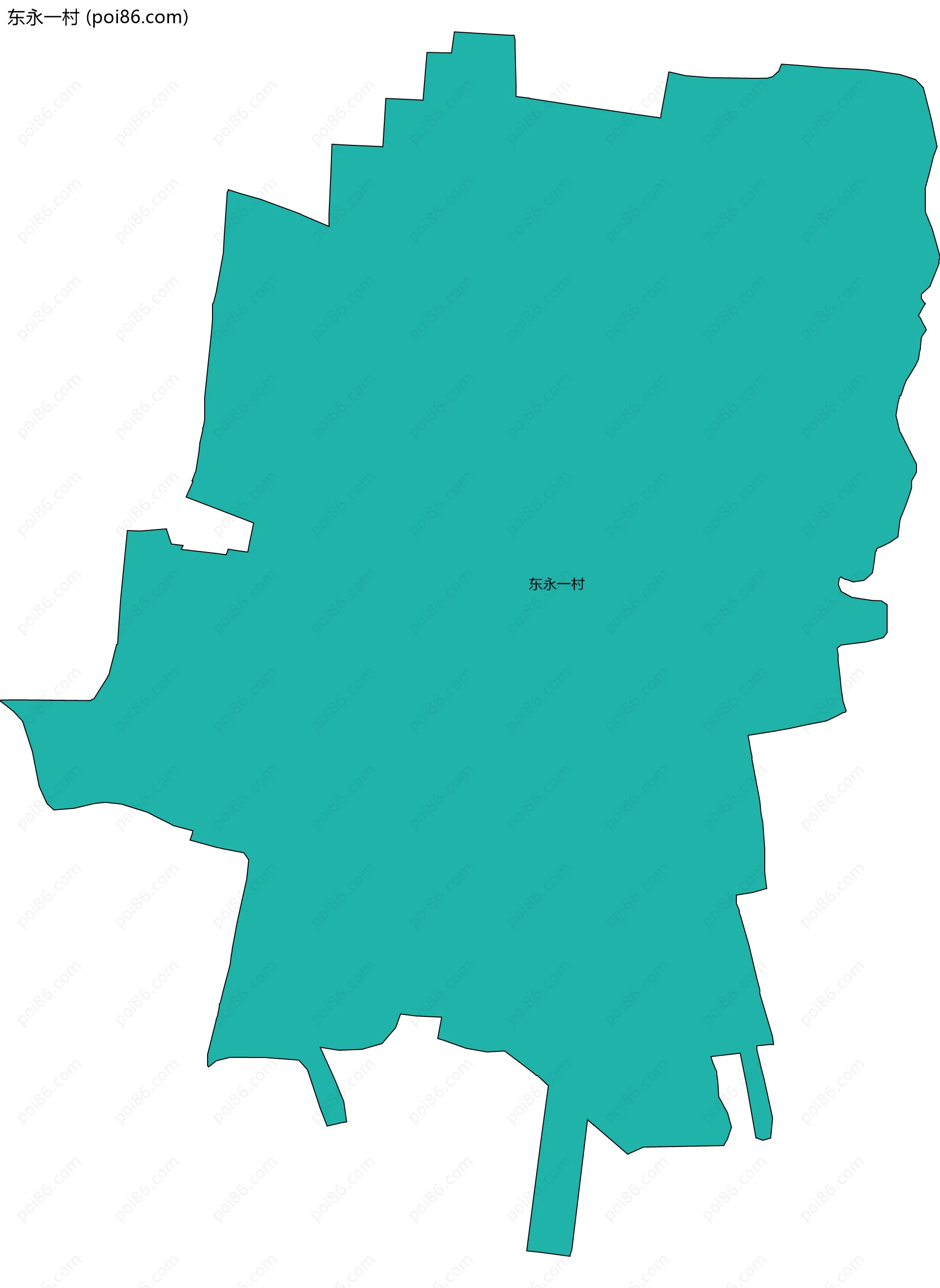 东永一村边界地图