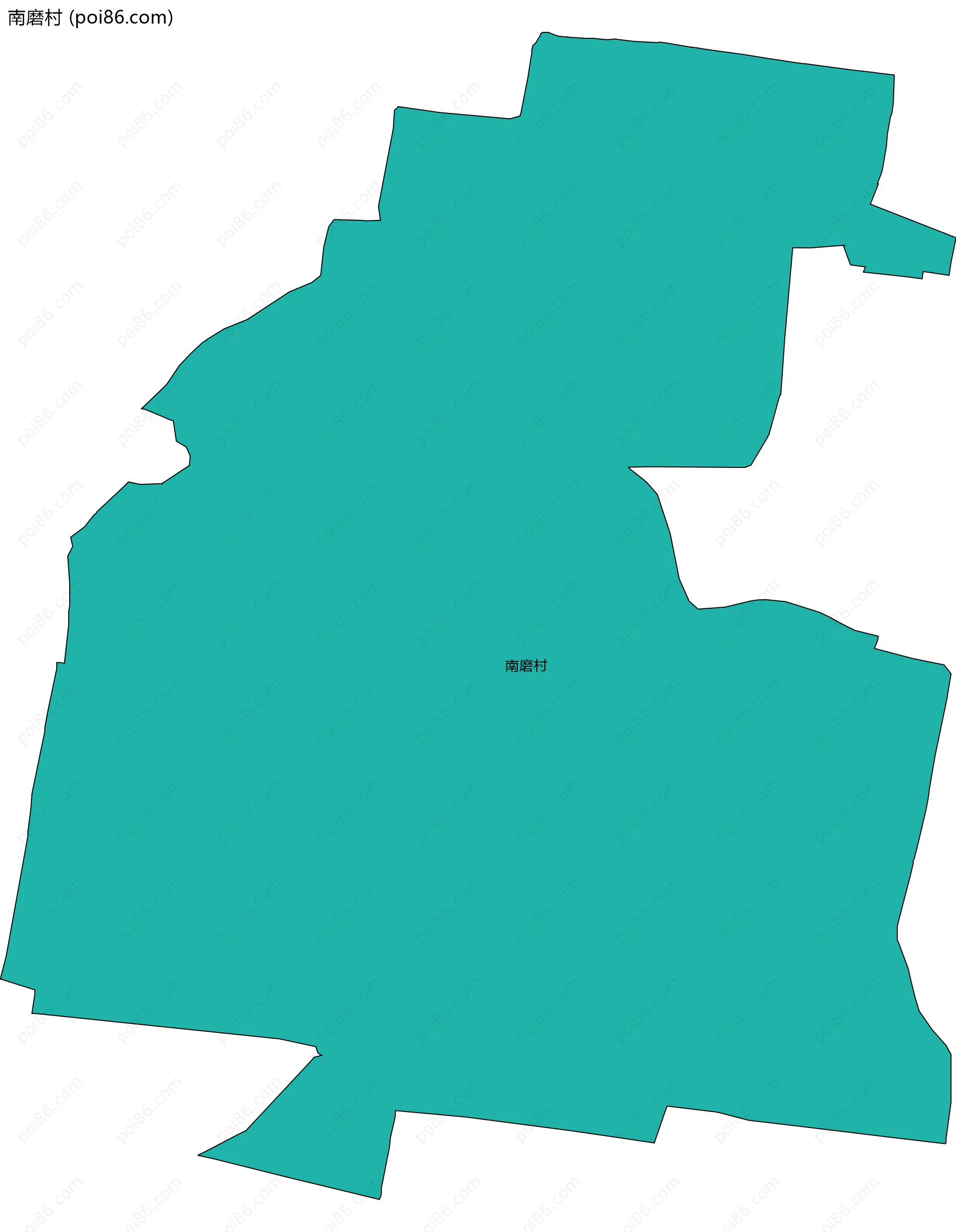 南磨村边界地图