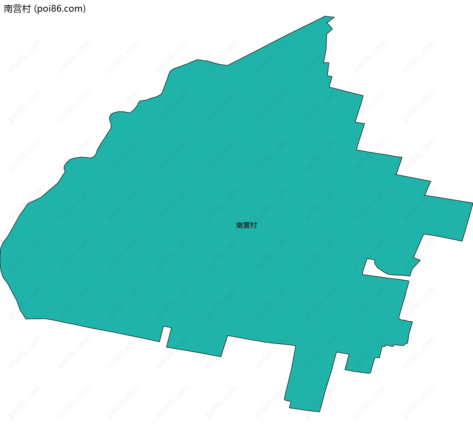 南营村边界地图