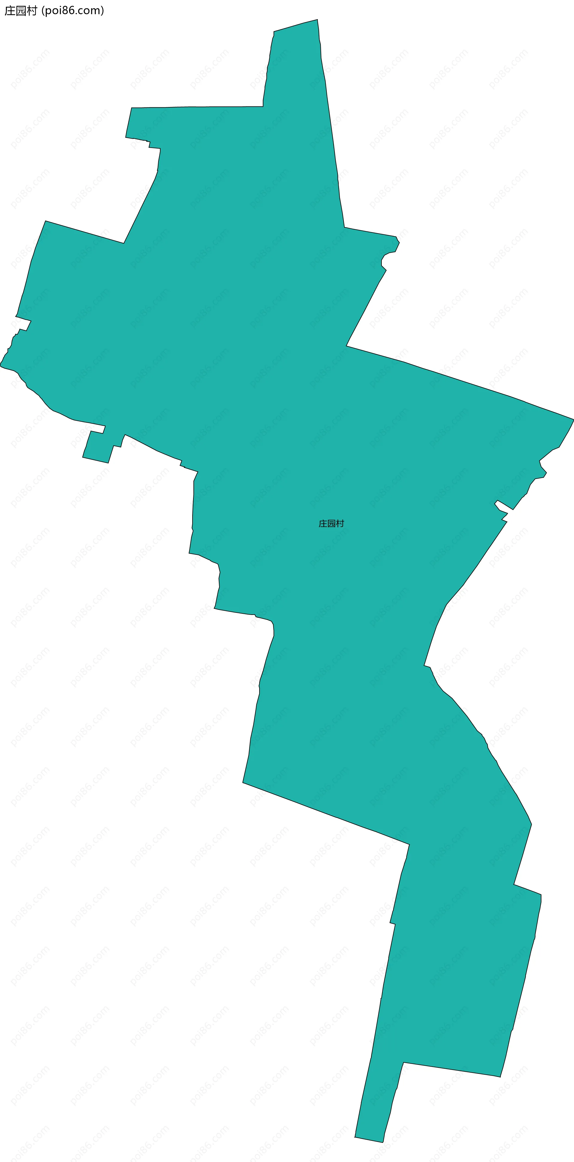 庄园村边界地图