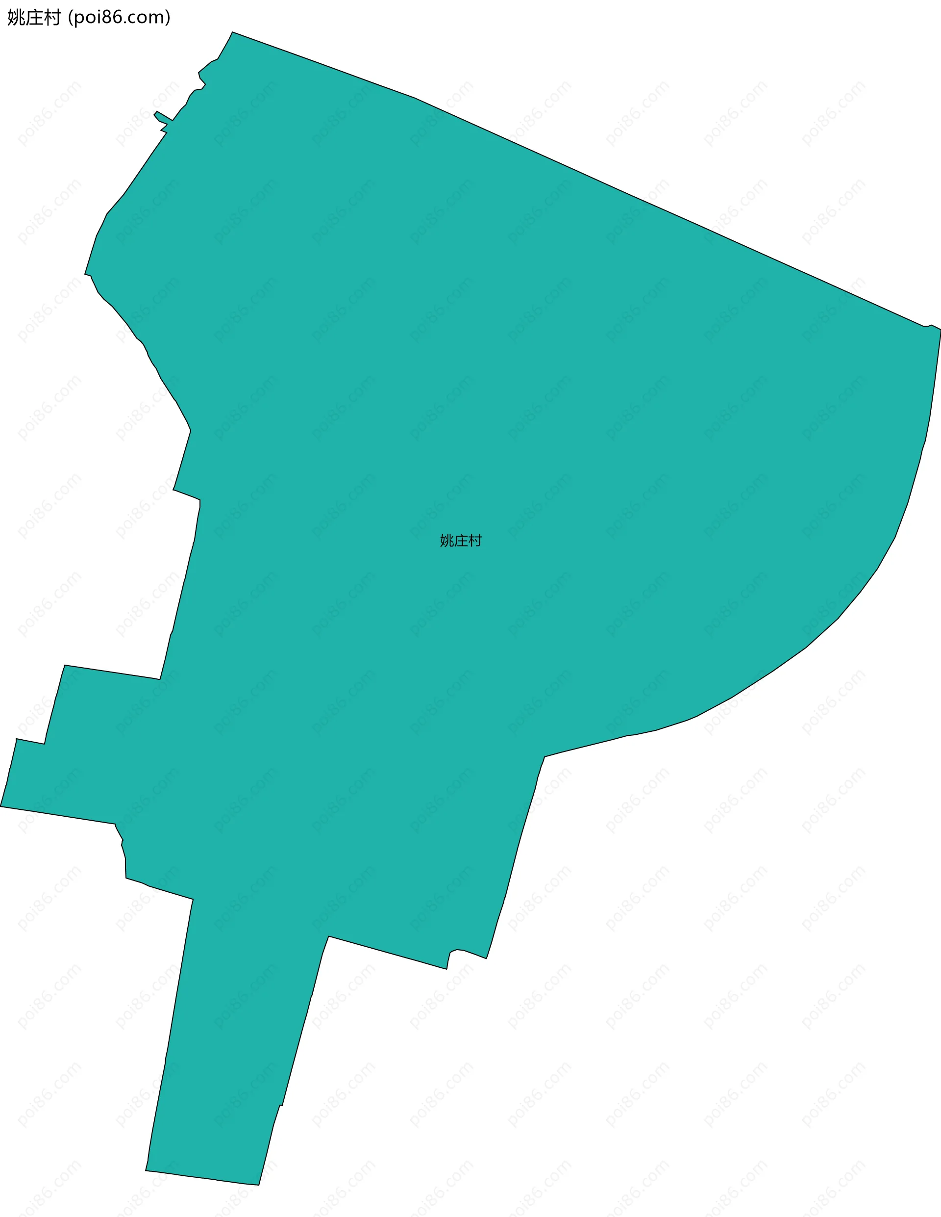 姚庄村边界地图