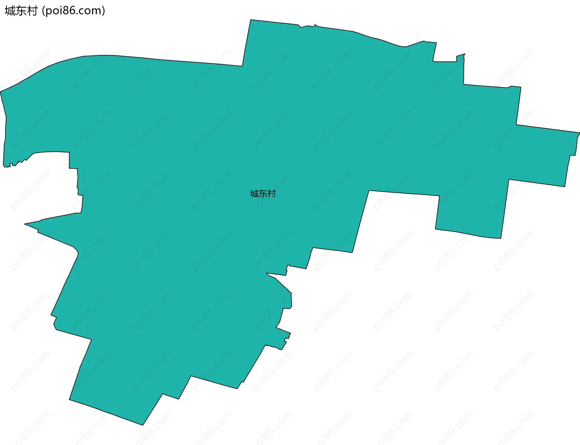 城东村边界地图