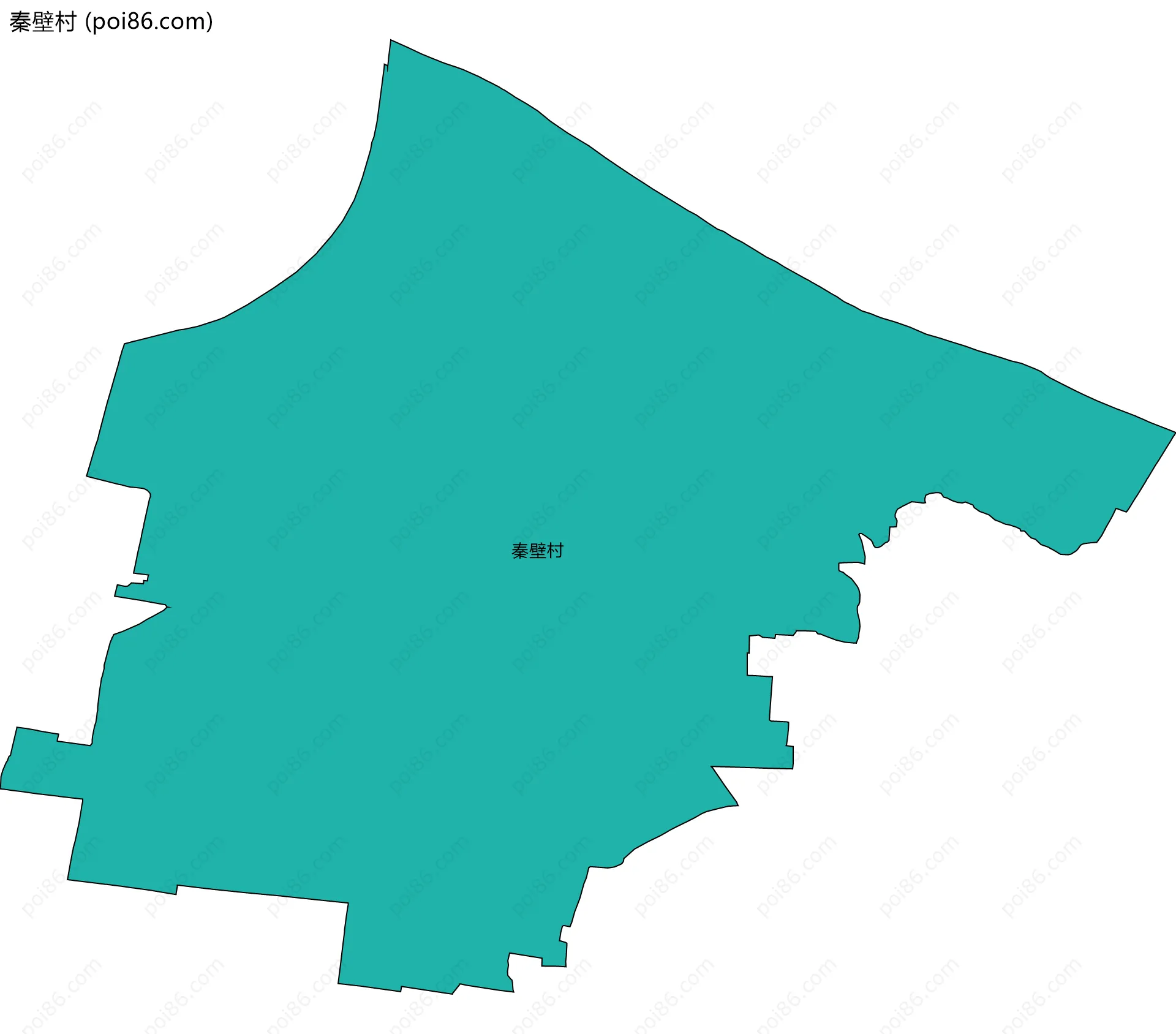 秦壁村边界地图