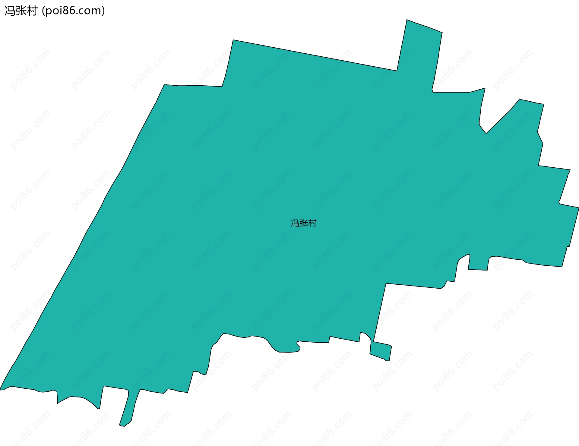 冯张村边界地图