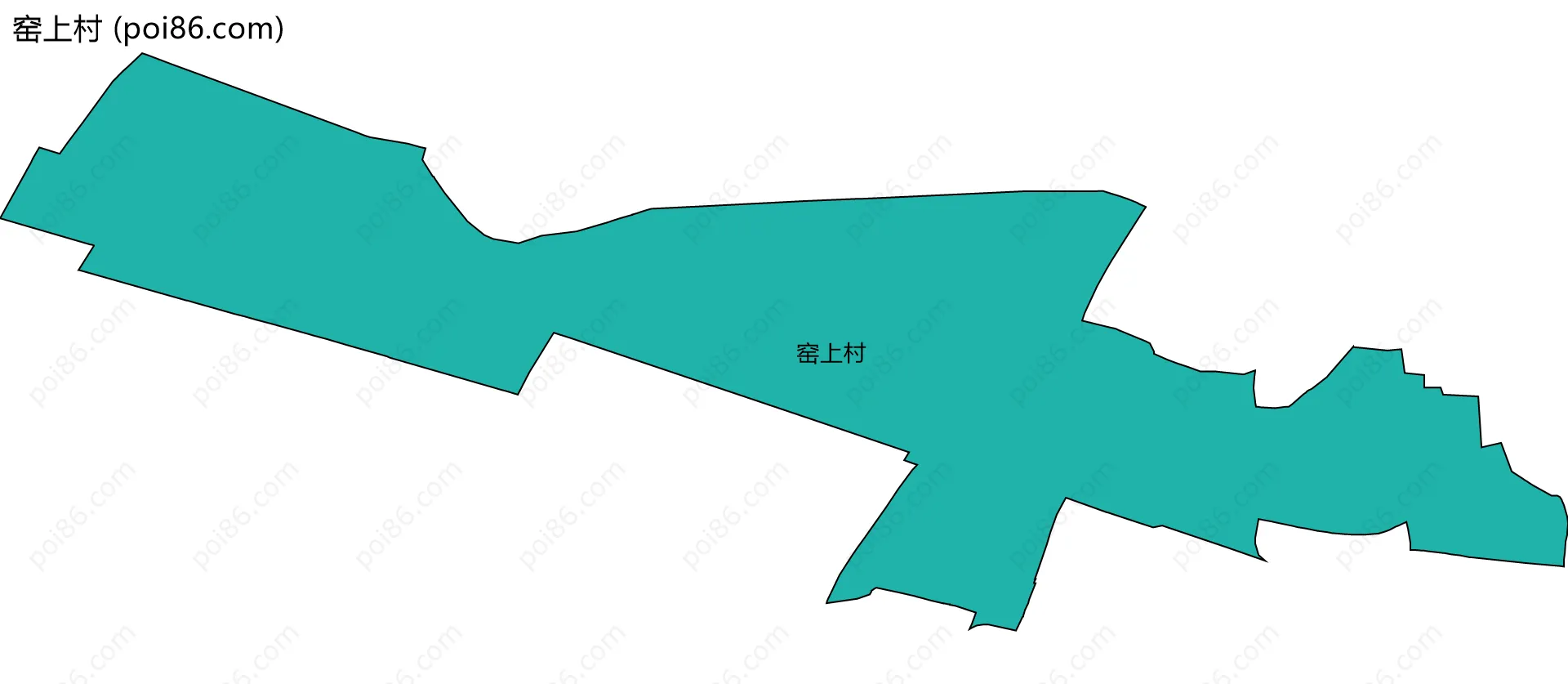 窑上村边界地图