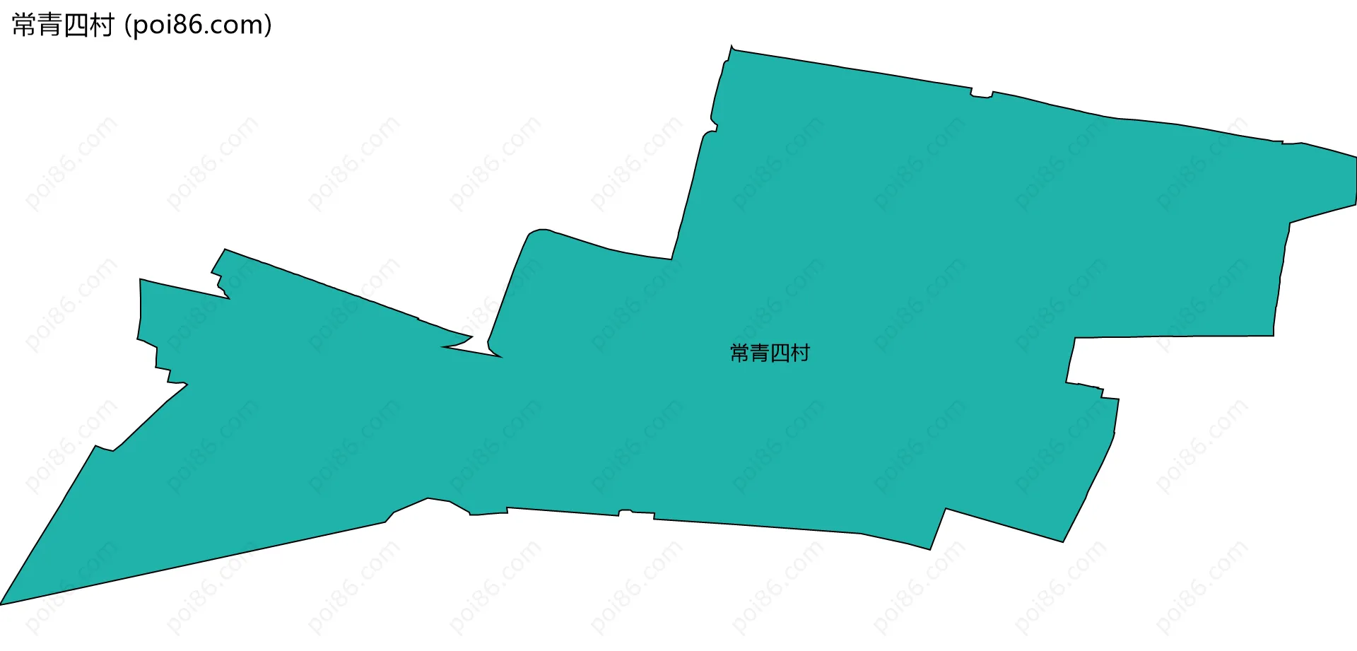 常青四村边界地图