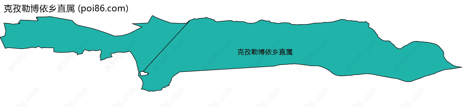 克孜勒博依乡直属边界地图