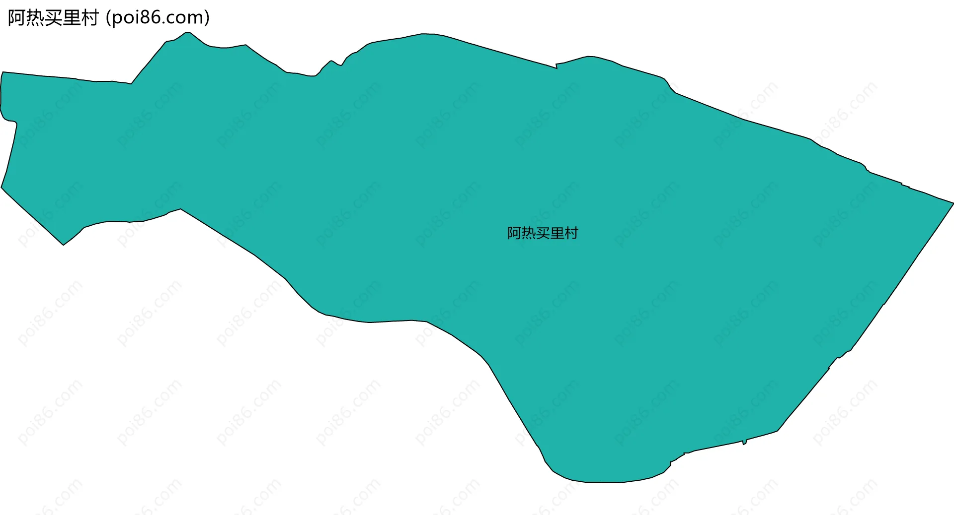 阿热买里村边界地图