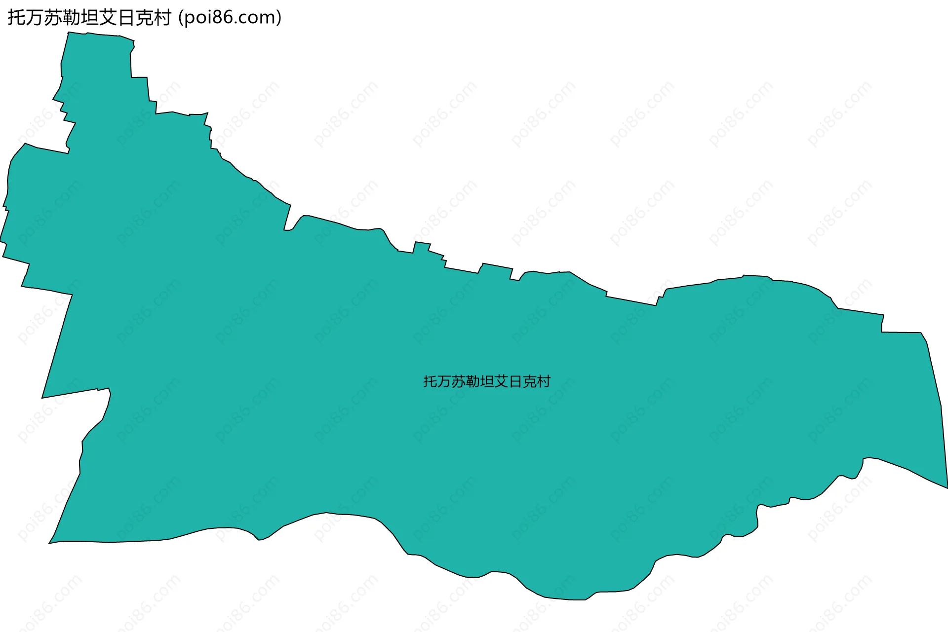 托万苏勒坦艾日克村边界地图