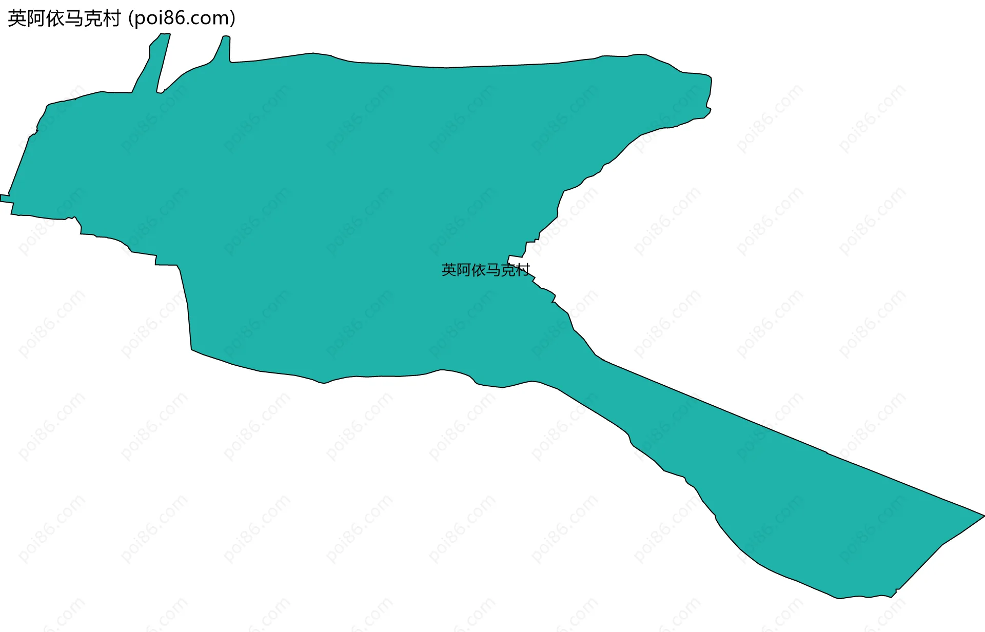 英阿依马克村边界地图