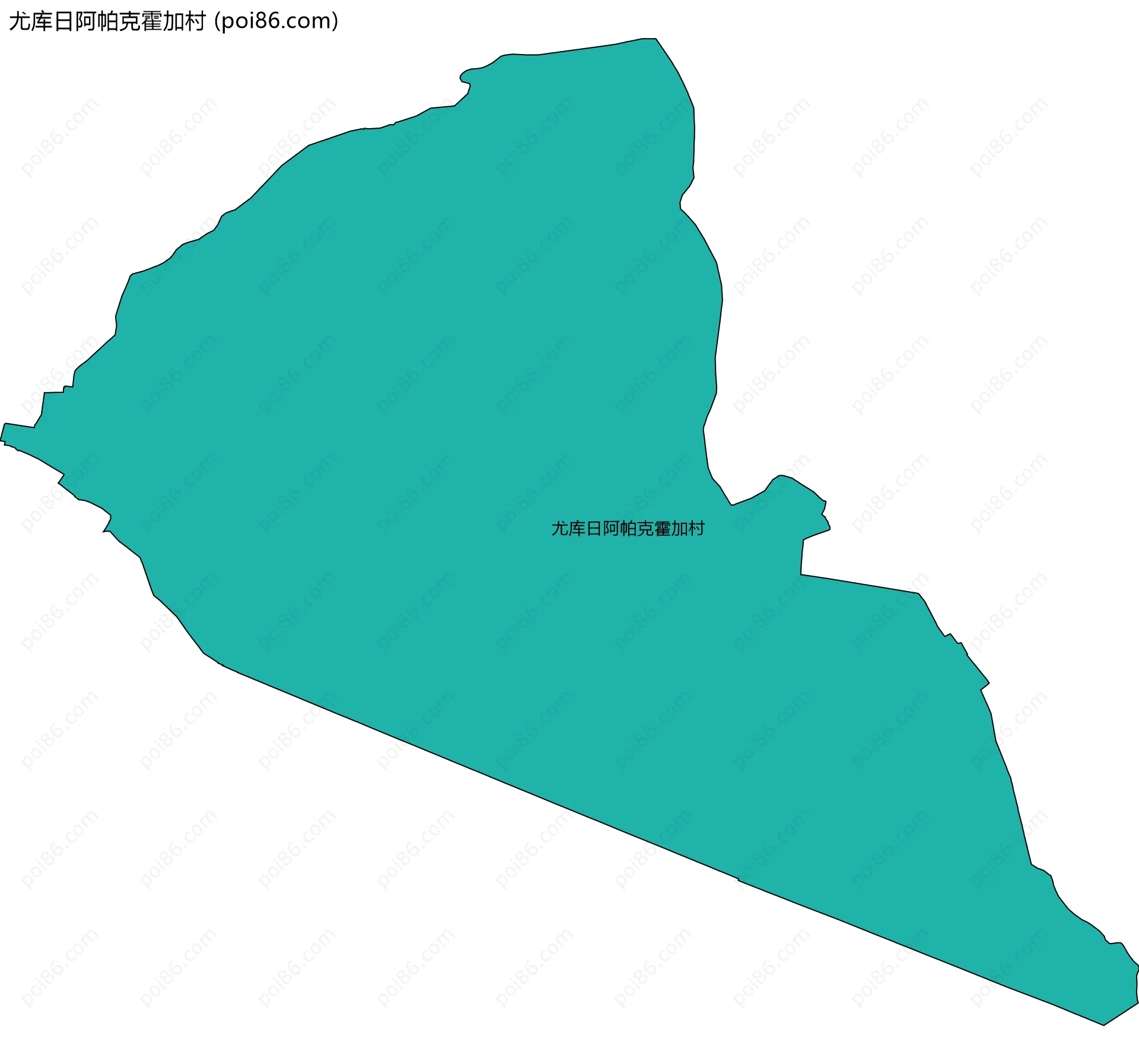 尤库日阿帕克霍加村边界地图