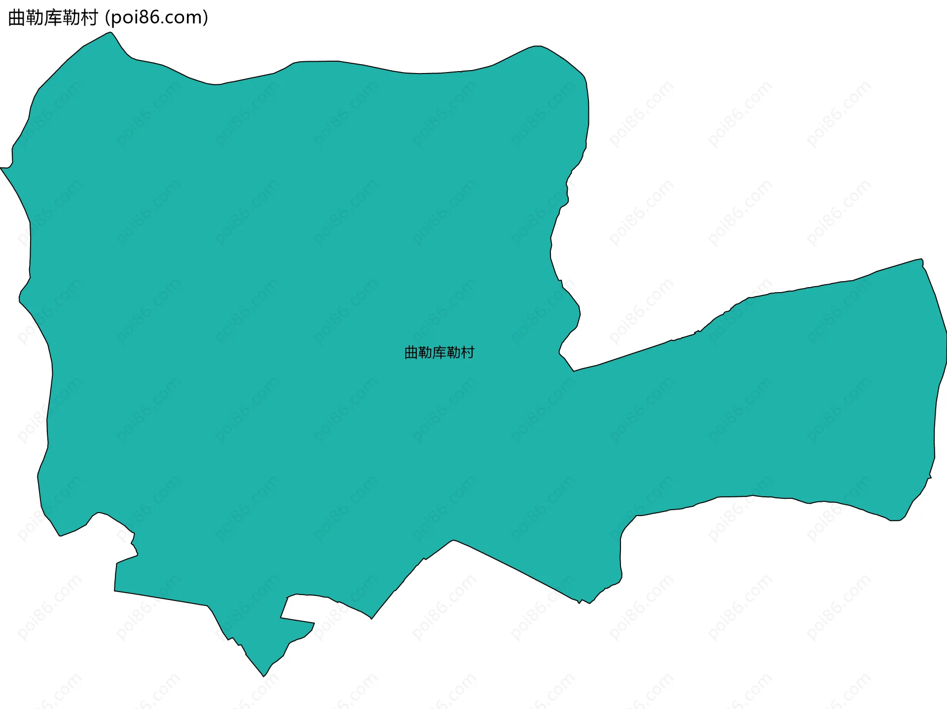 曲勒库勒村边界地图