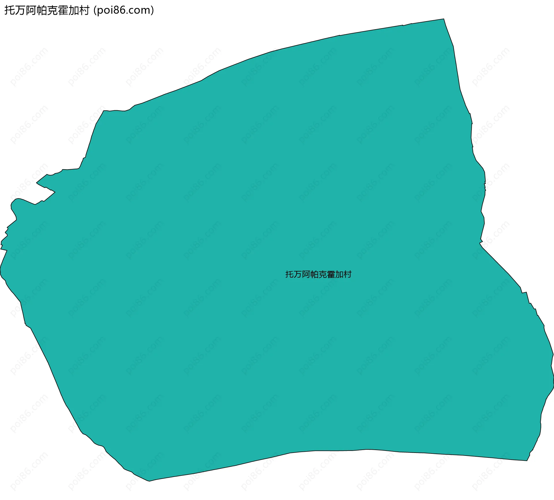 托万阿帕克霍加村边界地图