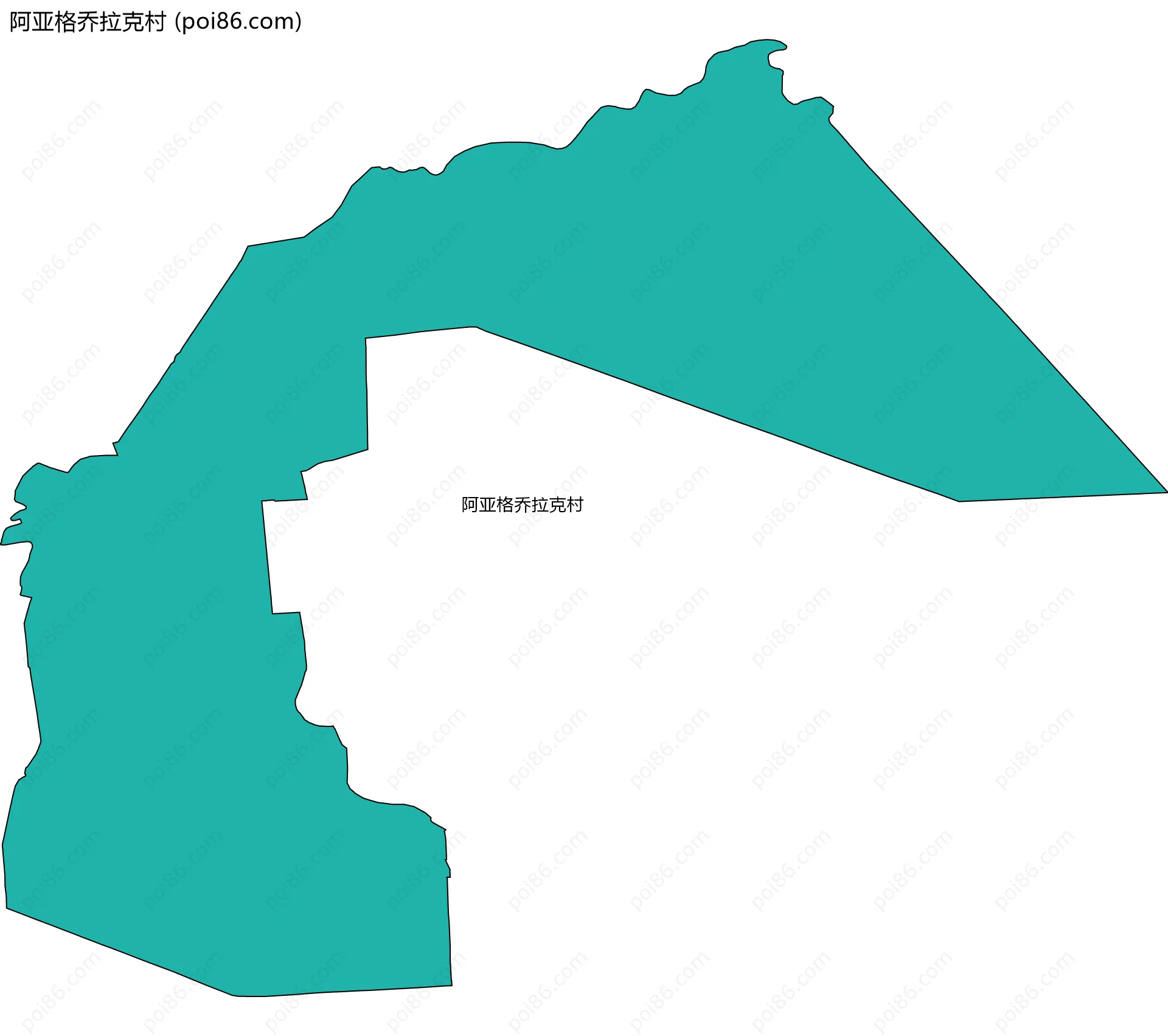 阿亚格乔拉克村边界地图