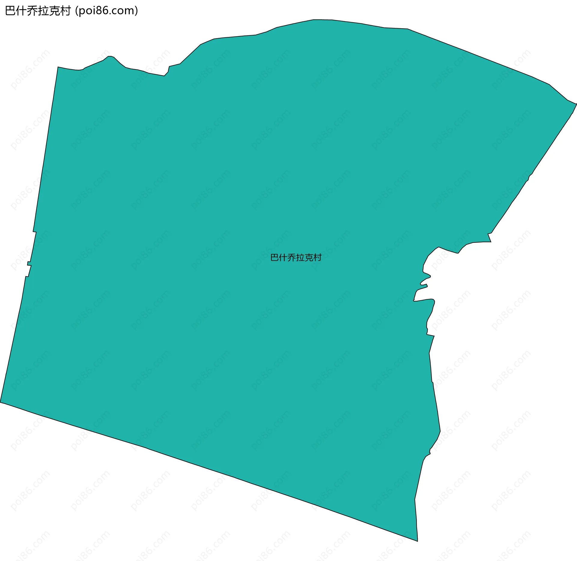 巴什乔拉克村边界地图