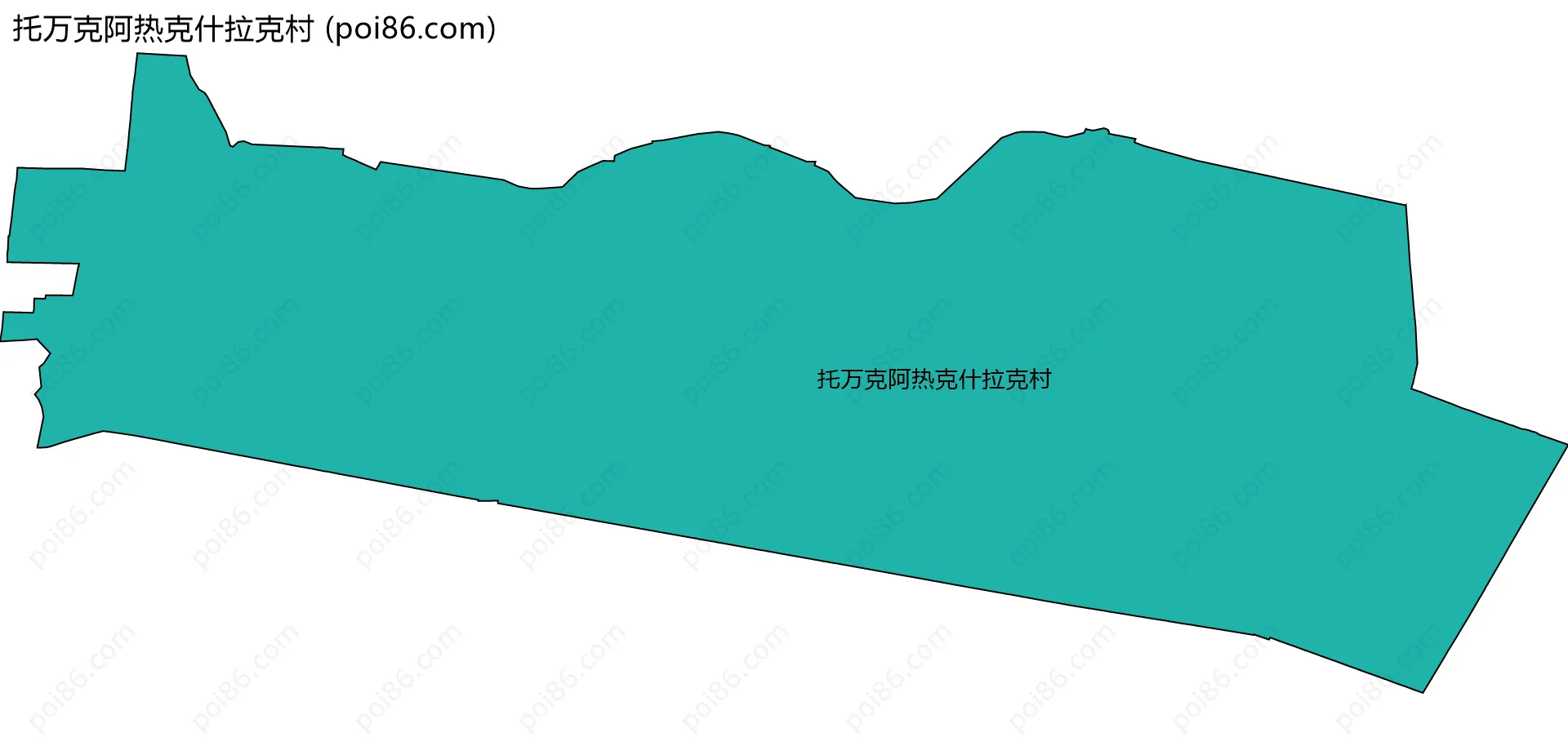 托万克阿热克什拉克村边界地图