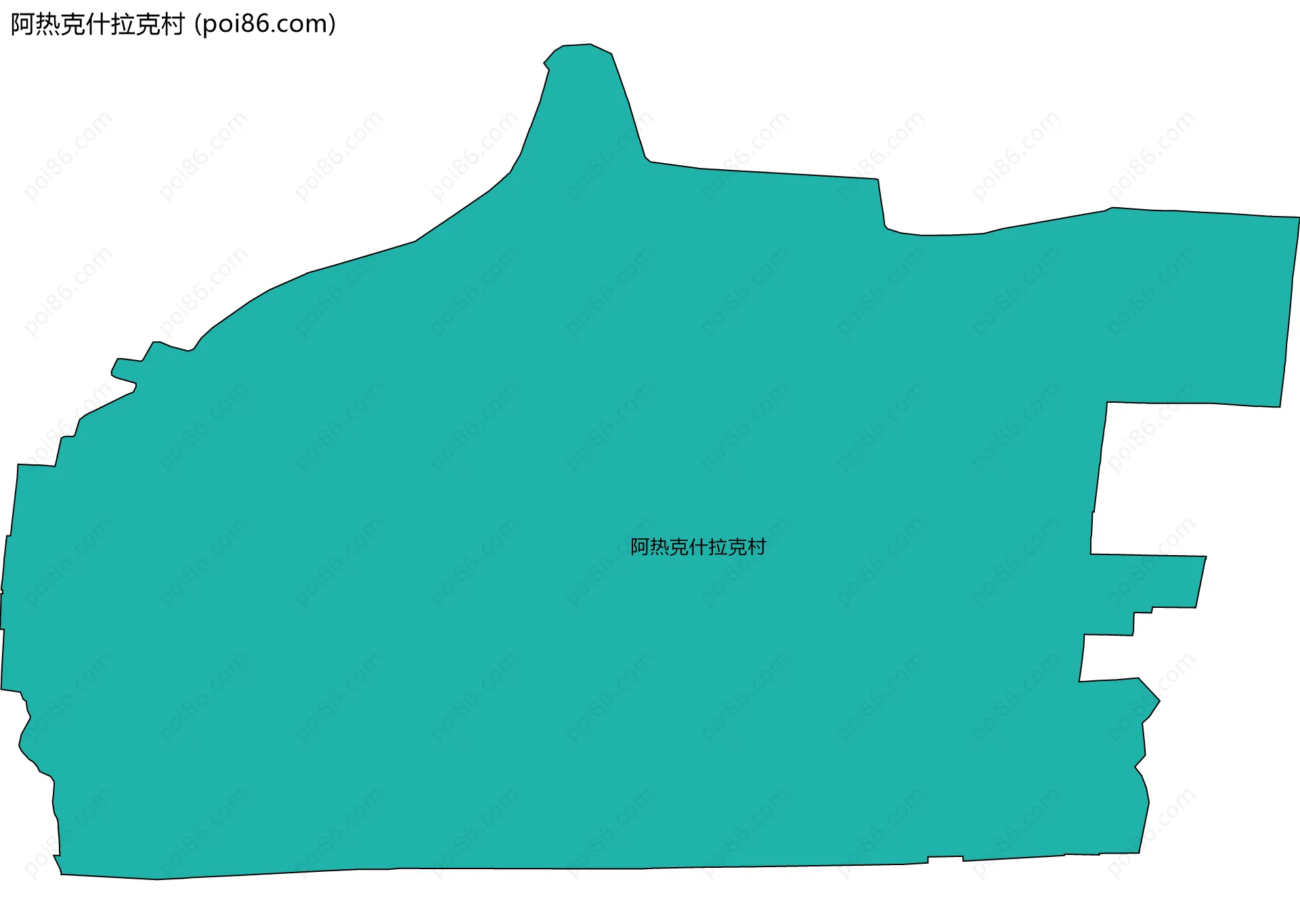 阿热克什拉克村边界地图