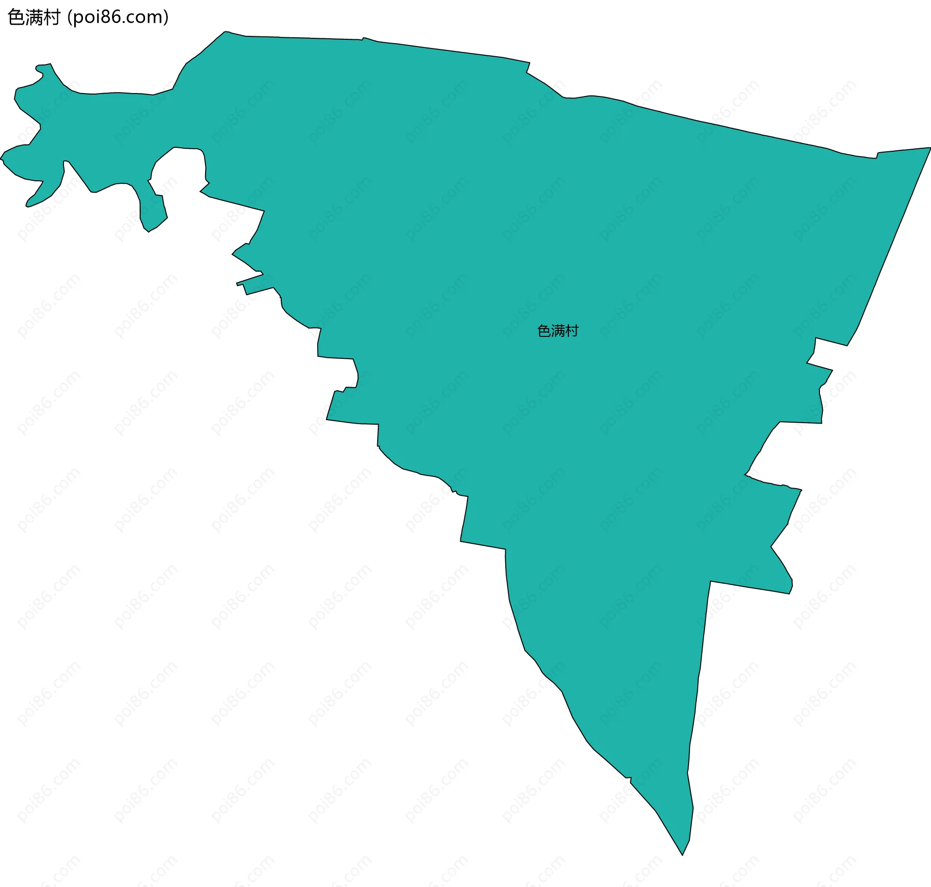 色满村边界地图