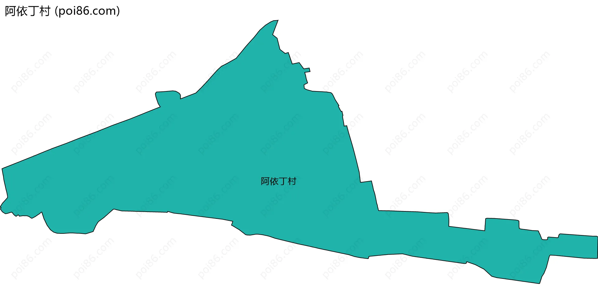 阿依丁村边界地图