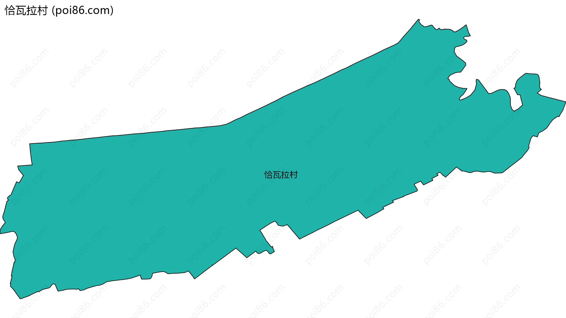 恰瓦拉村边界地图