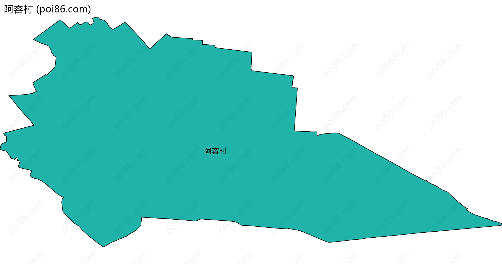 阿容村边界地图