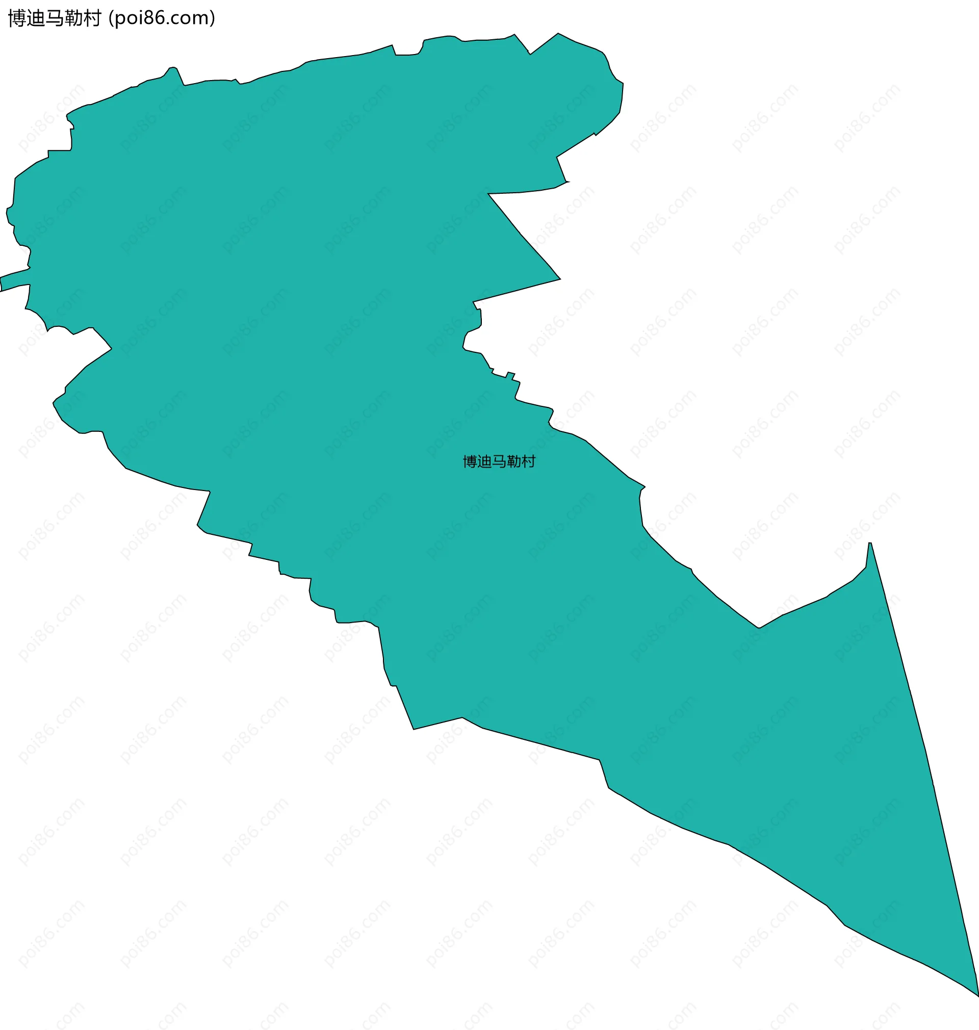博迪马勒村边界地图