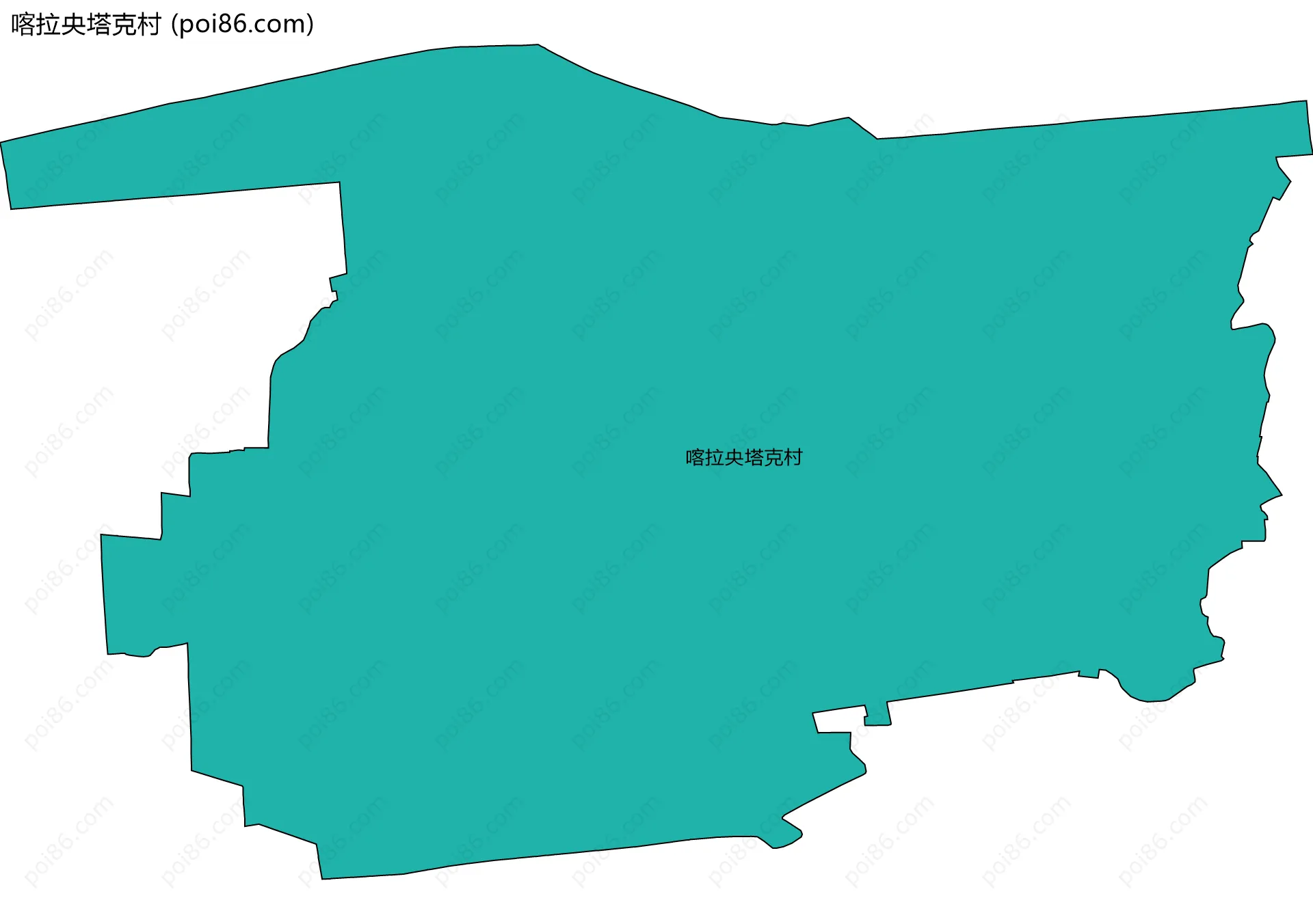喀拉央塔克村边界地图