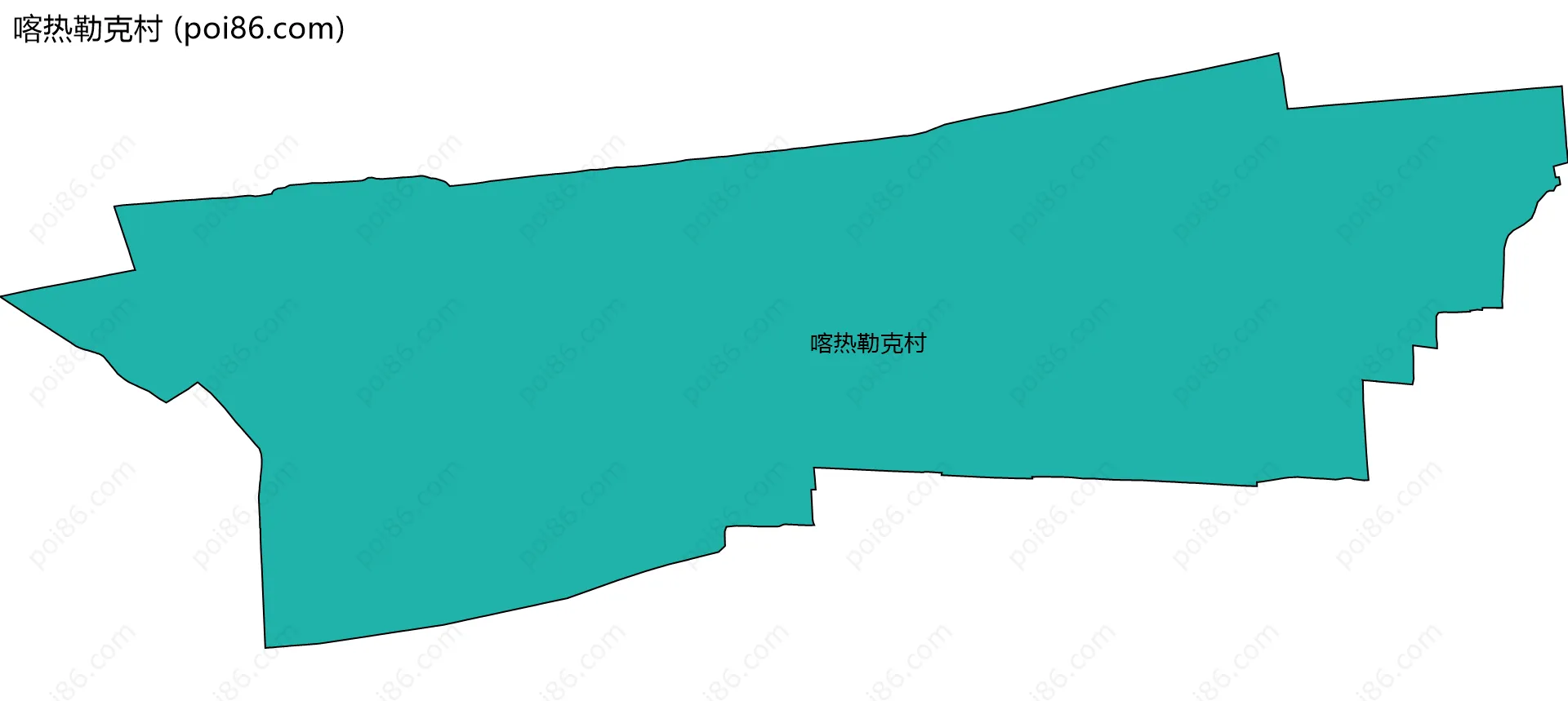 喀热勒克村边界地图