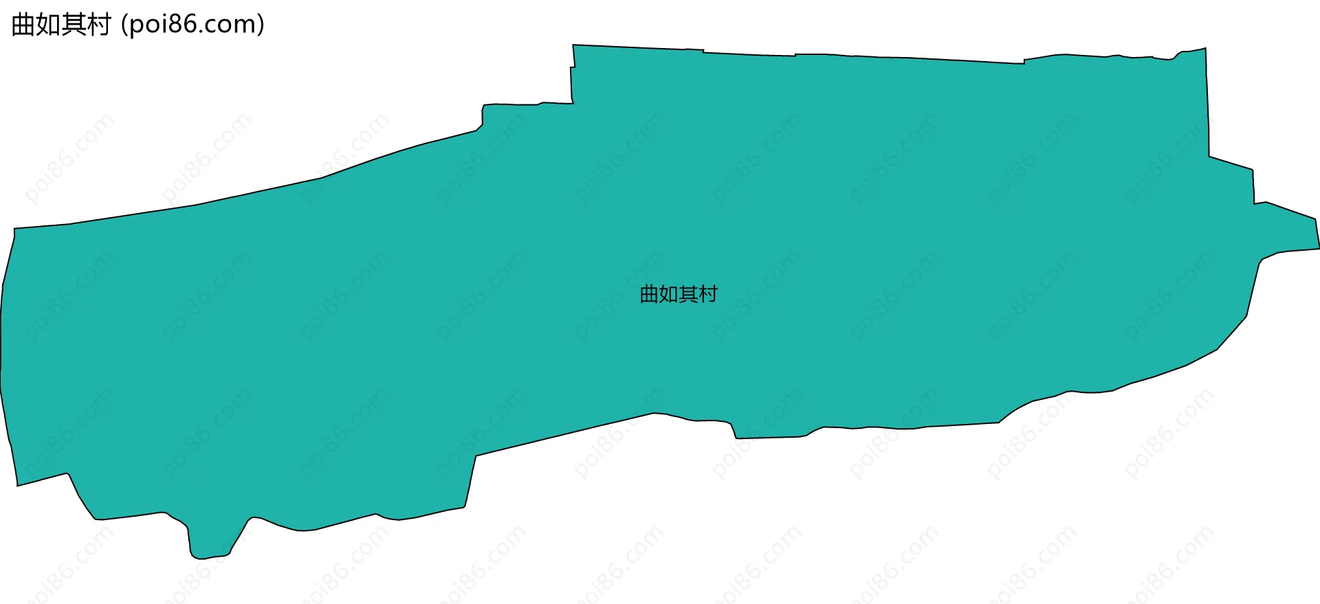 曲如其村边界地图