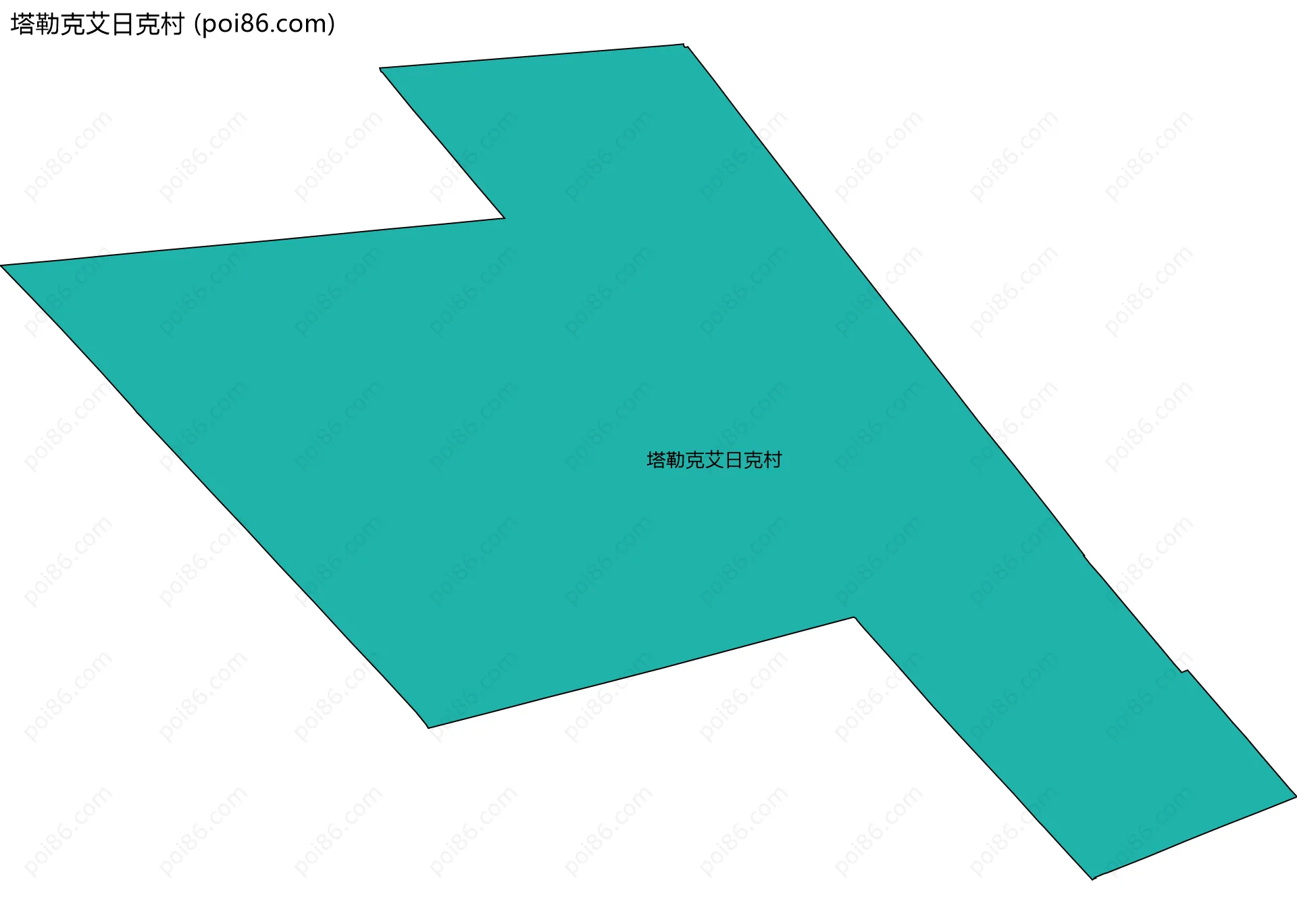 塔勒克艾日克村边界地图