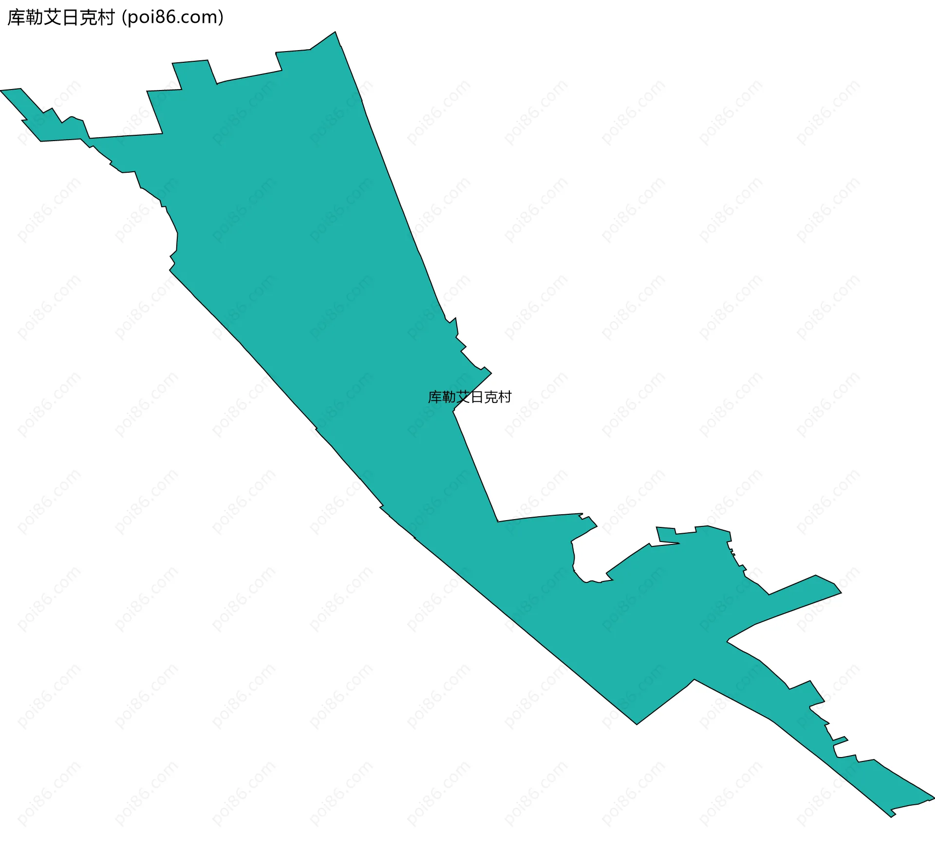 库勒艾日克村边界地图