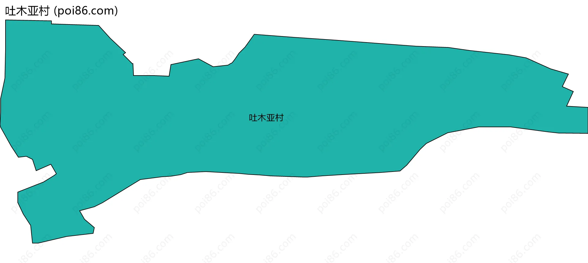 吐木亚村边界地图