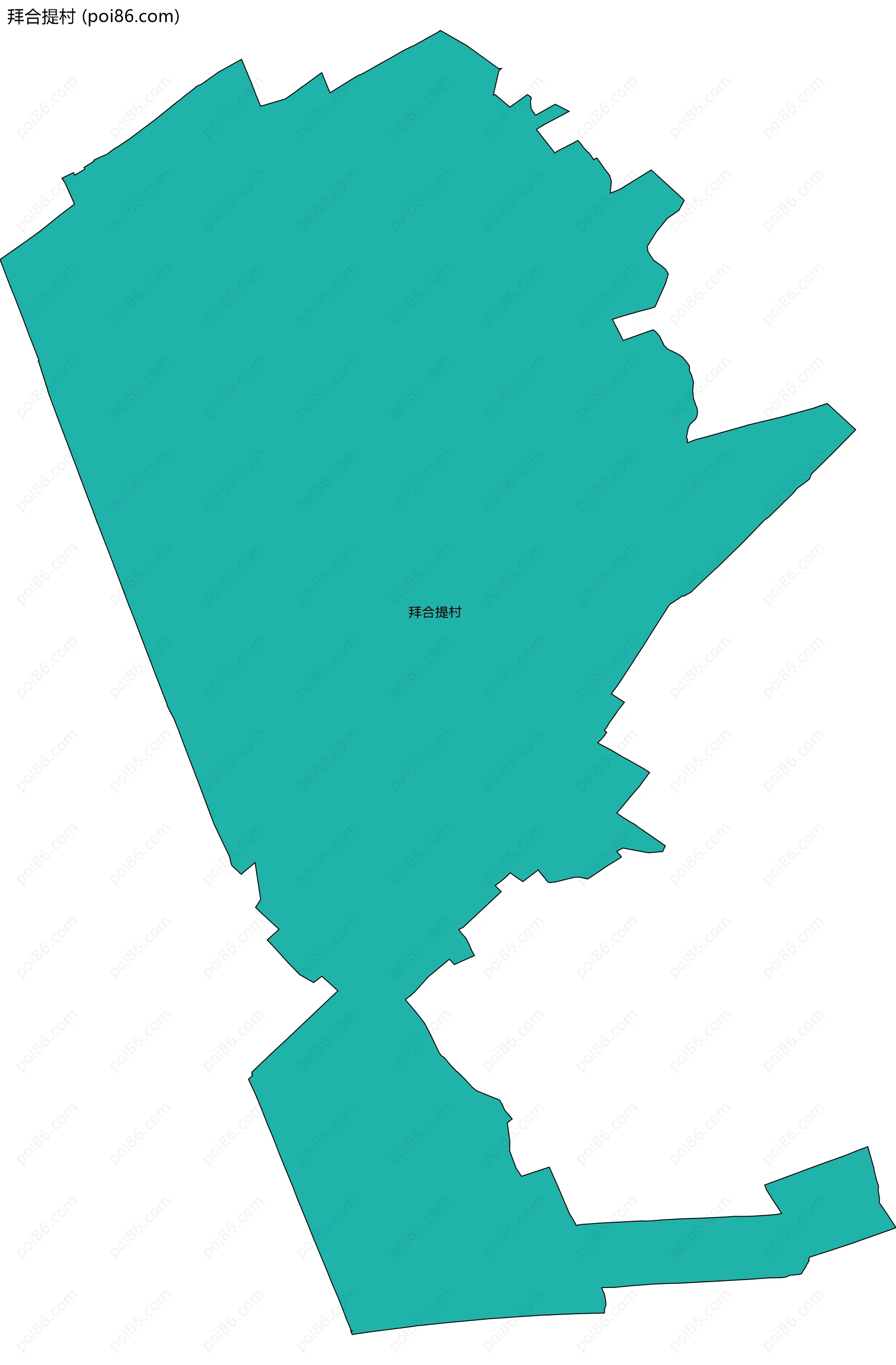 拜合提村边界地图