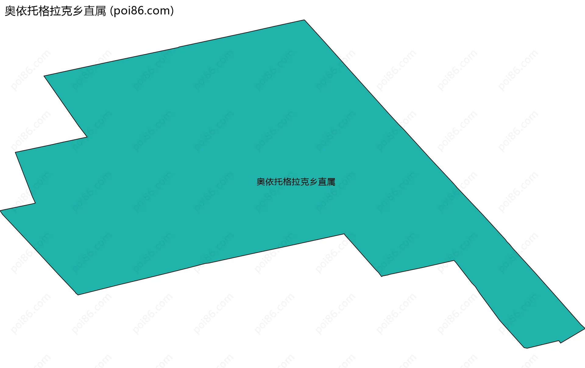奥依托格拉克乡直属边界地图