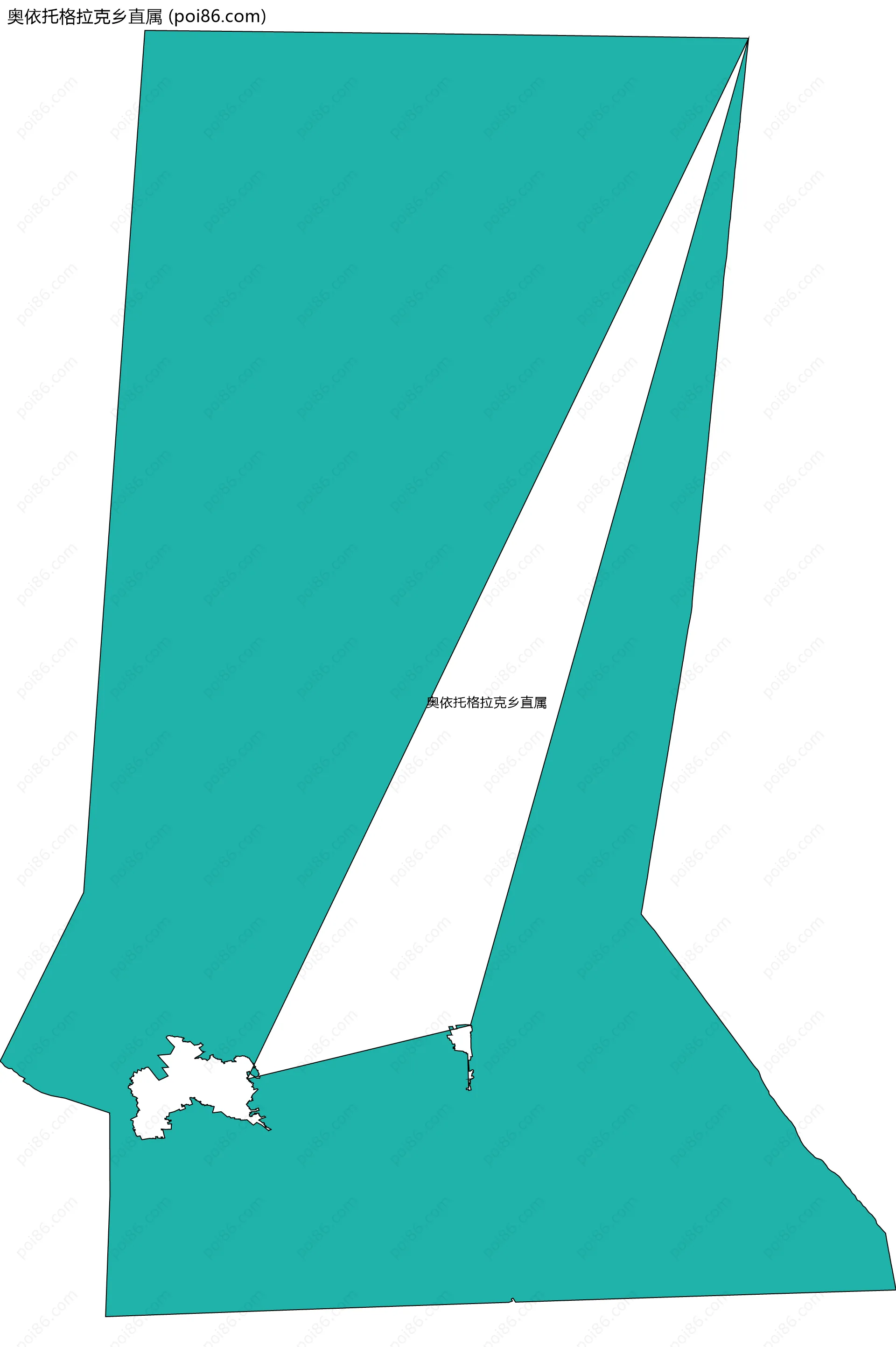 奥依托格拉克乡直属边界地图