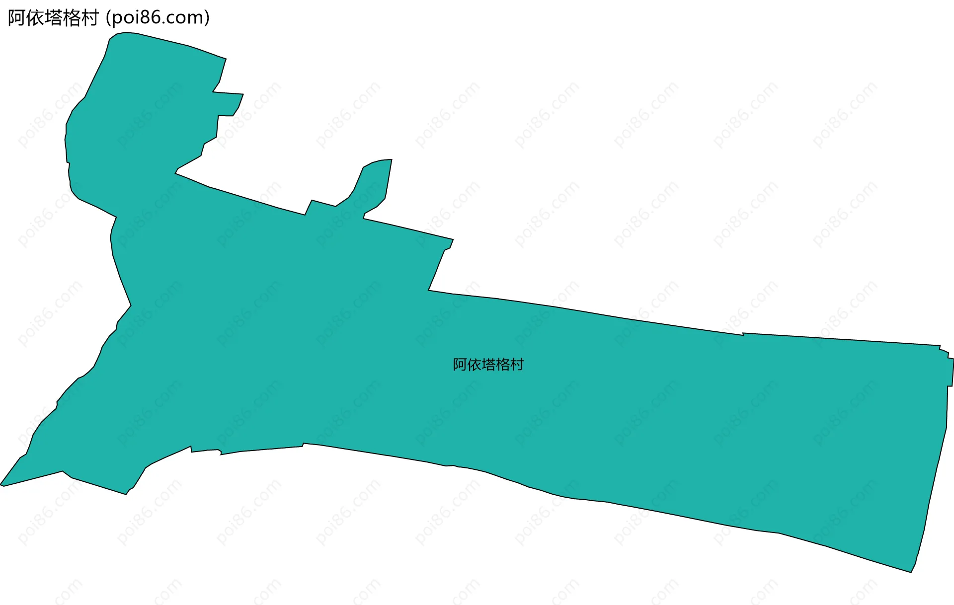 阿依塔格村边界地图