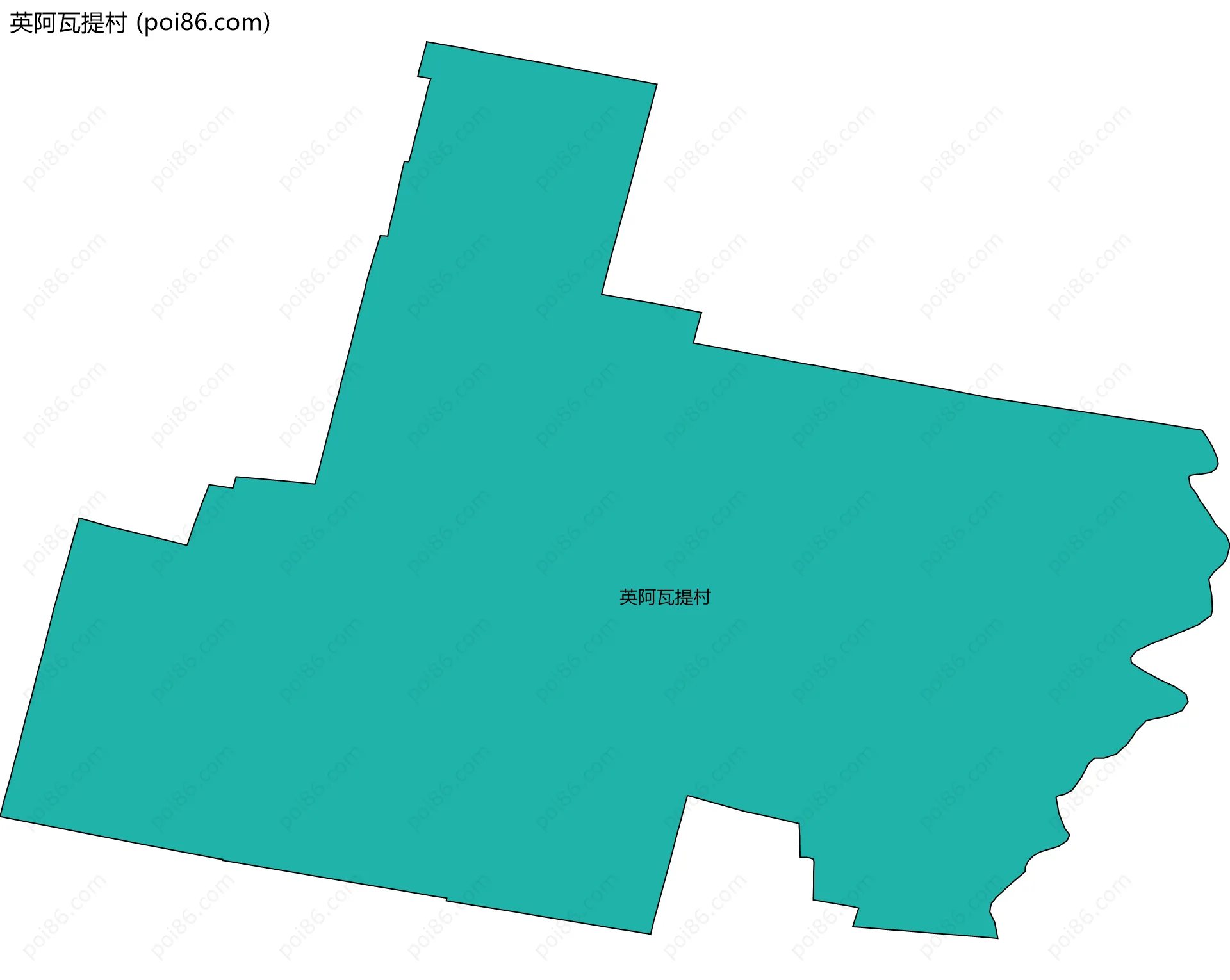 英阿瓦提村边界地图