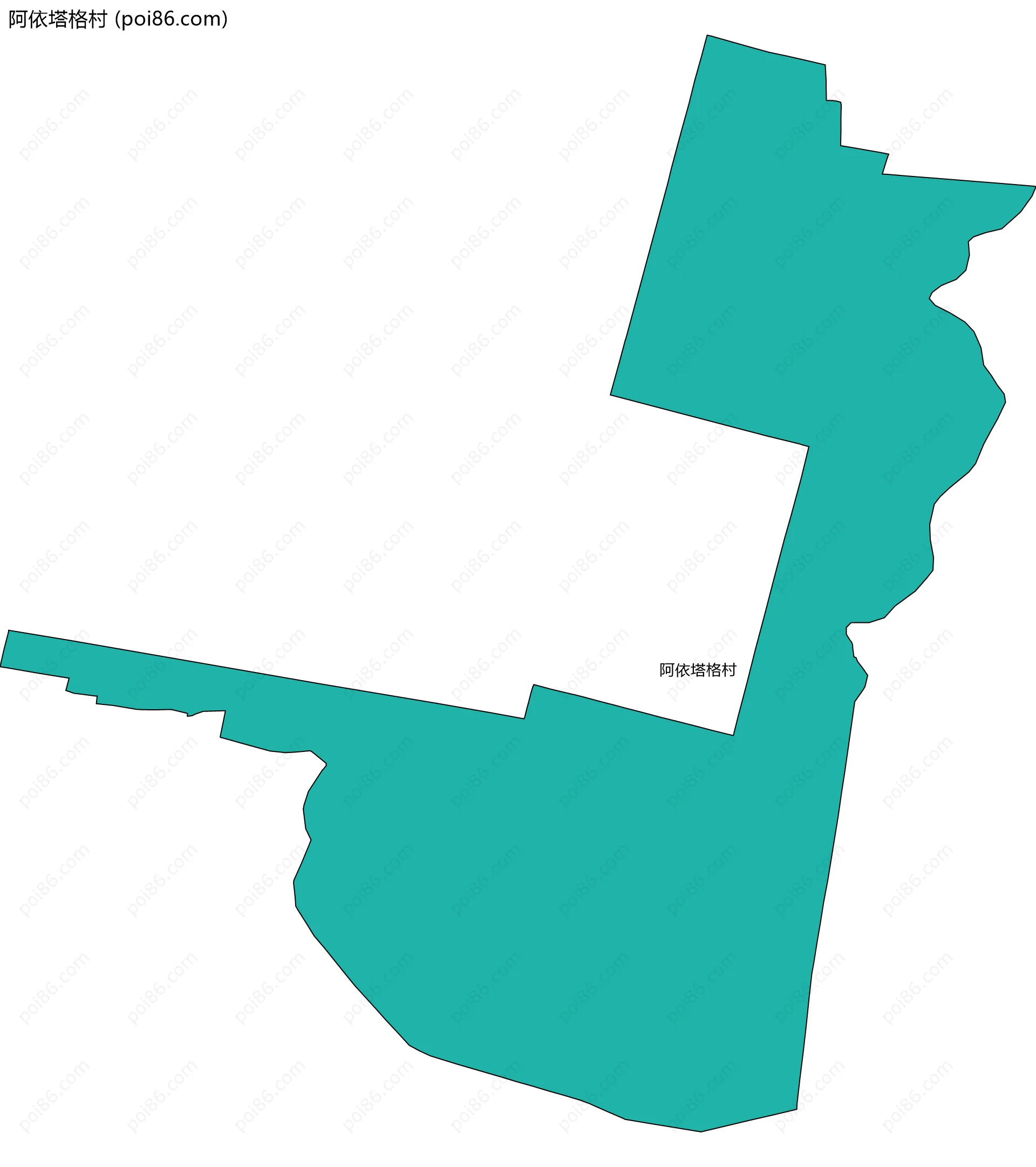 阿依塔格村边界地图
