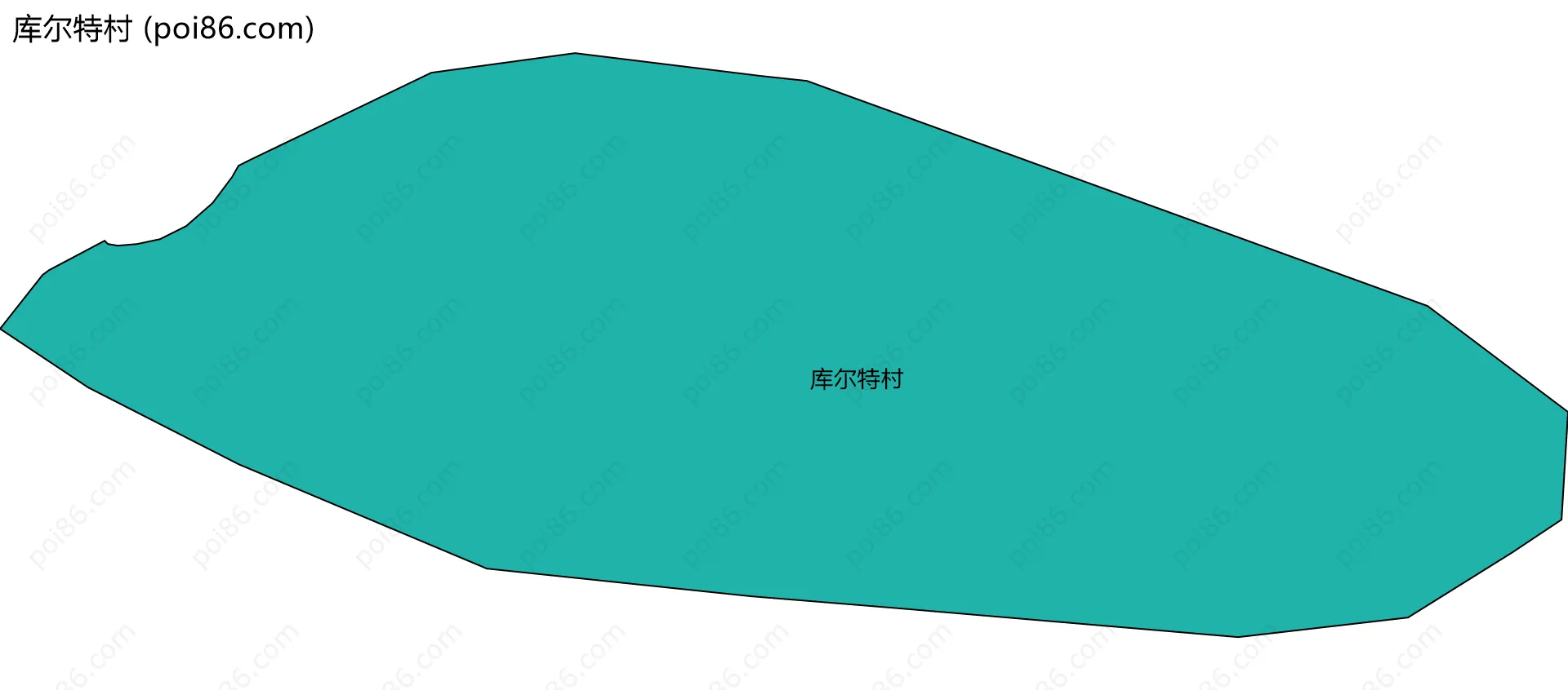 库尔特村边界地图