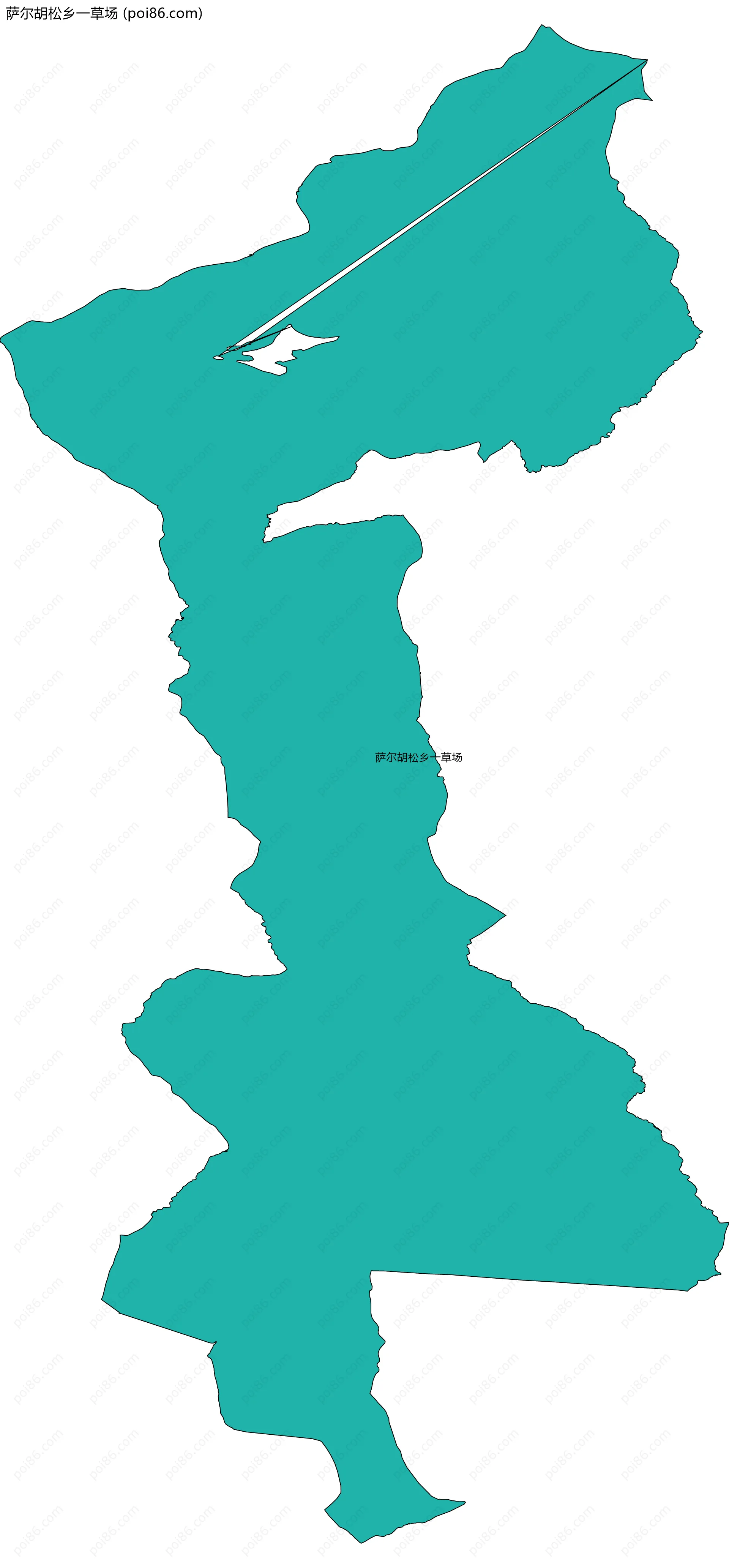 萨尔胡松乡一草场边界地图