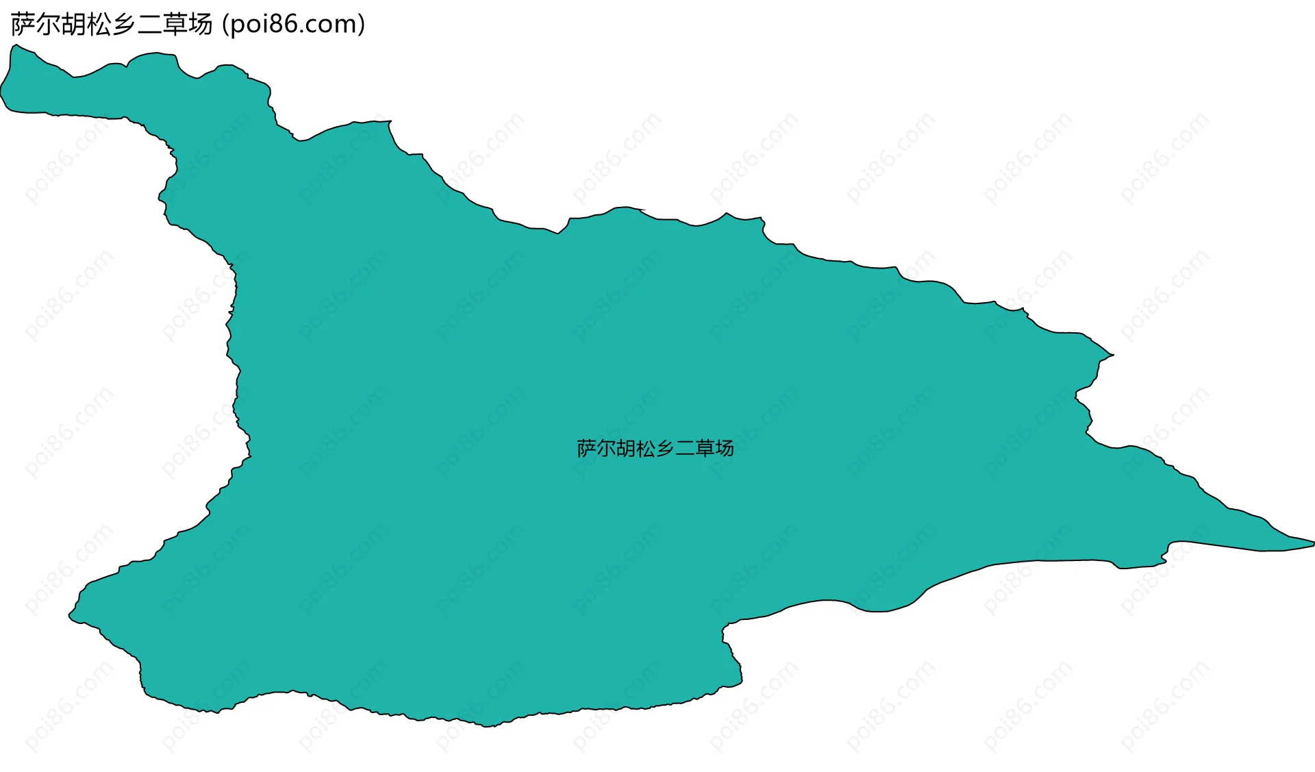 萨尔胡松乡二草场边界地图