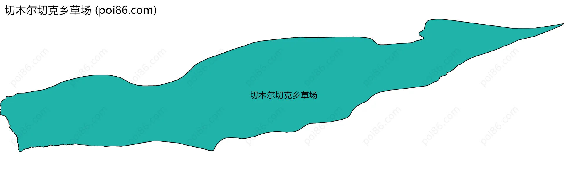 切木尔切克乡草场边界地图