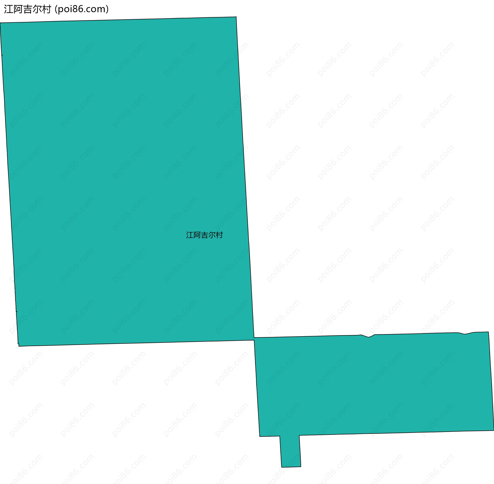 江阿吉尔村边界地图